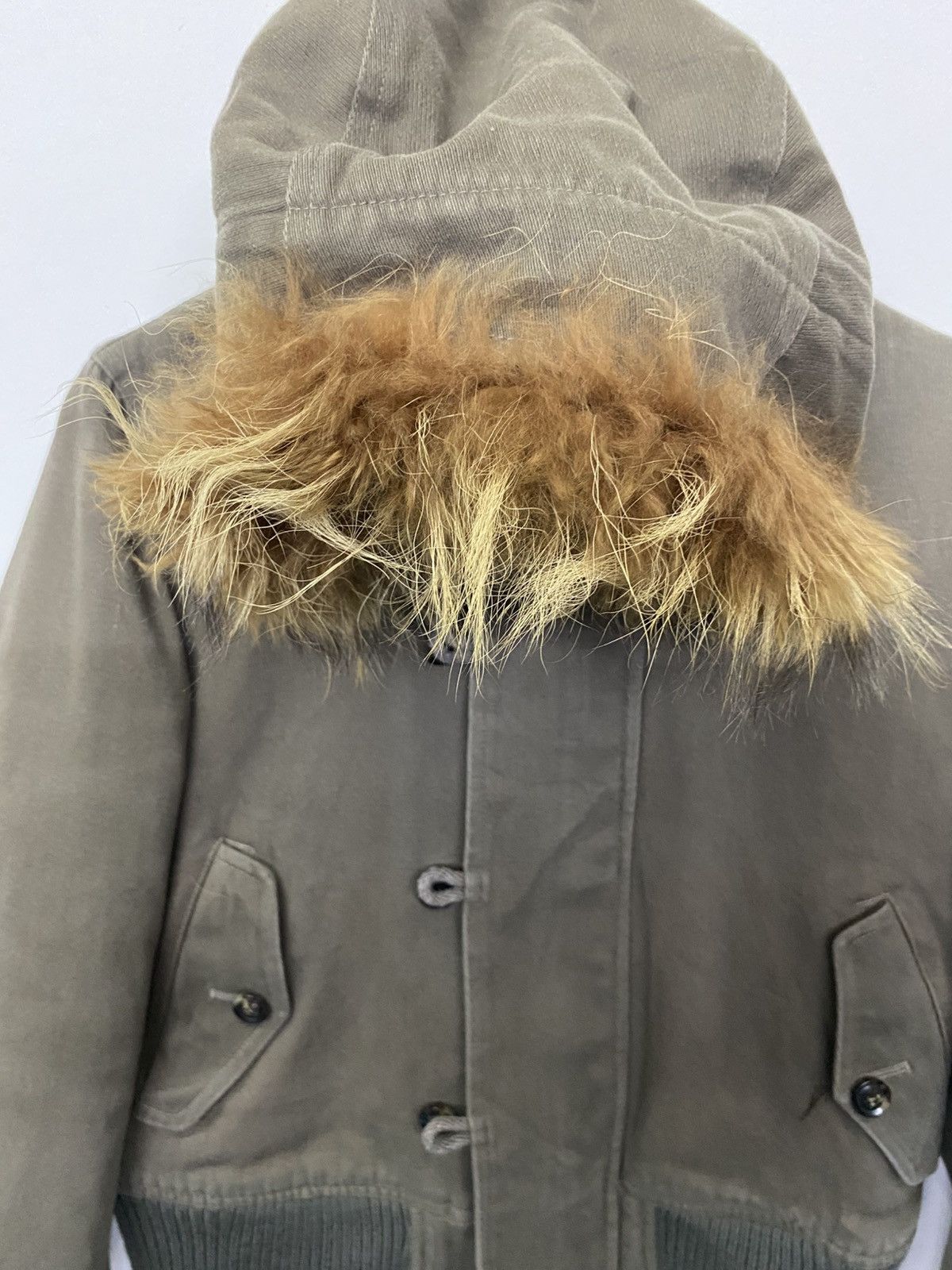 Japanese Brand Sun Faded Japanese Brand National Standard Fur Hoodie Jacket Size S / US 4 / IT 40 - 3 Thumbnail