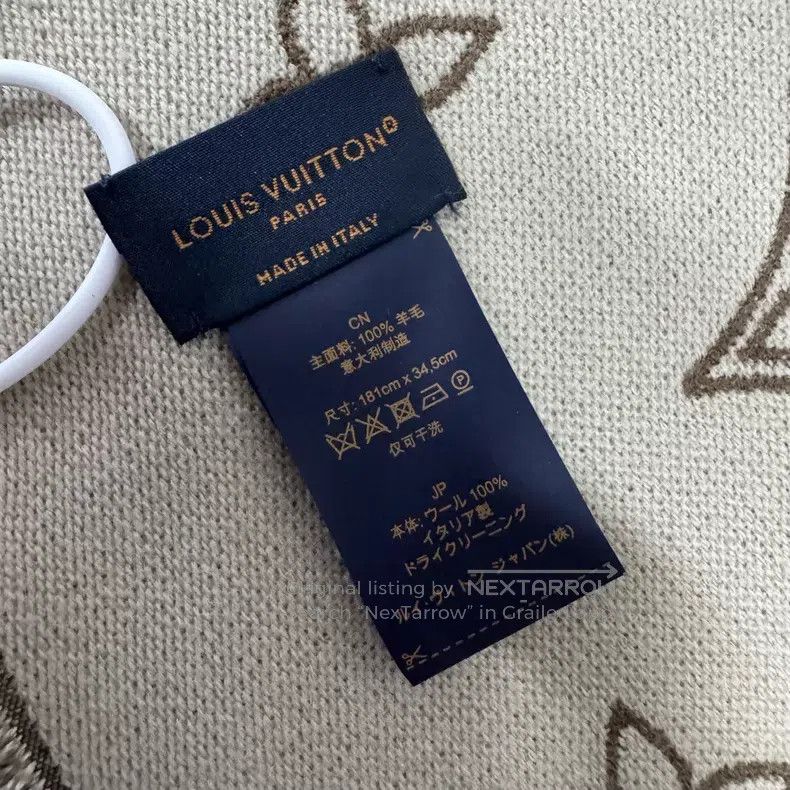 Louis Vuitton Louis Vuitton Reversible presbyopic wool scarf Size ONE SIZE - 5 Thumbnail