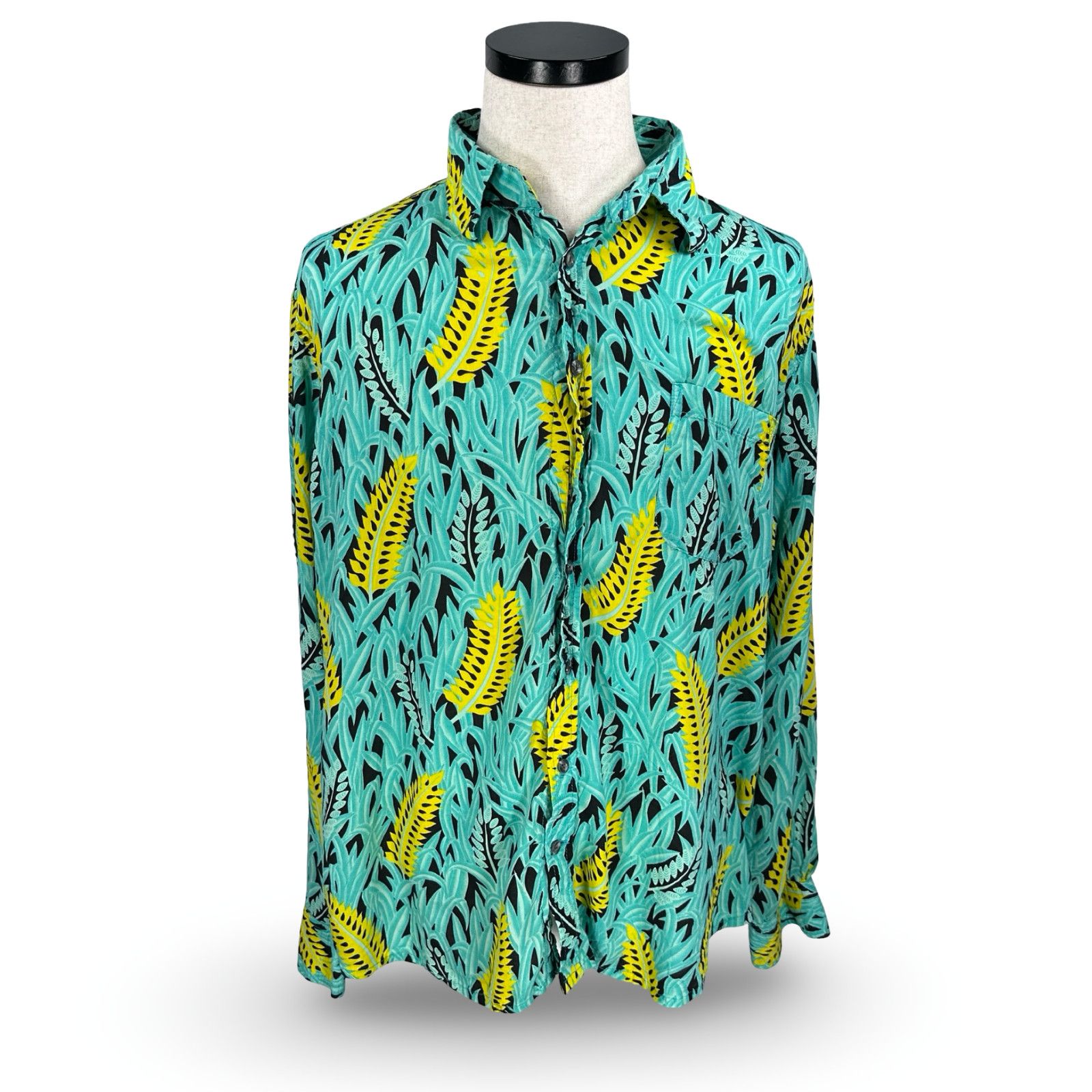 Other Loud Original Shirt Men 2XL Yellow Feathers & Green Grass Size US XXL / EU 58 / 5 - 1 Thumbnail