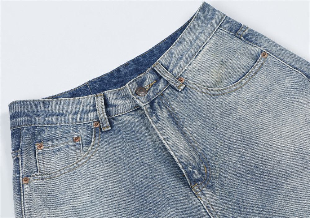 Japanese Brand Distressed washed gradient street vintage jeans Size US 32 / EU 48 - 4 Thumbnail