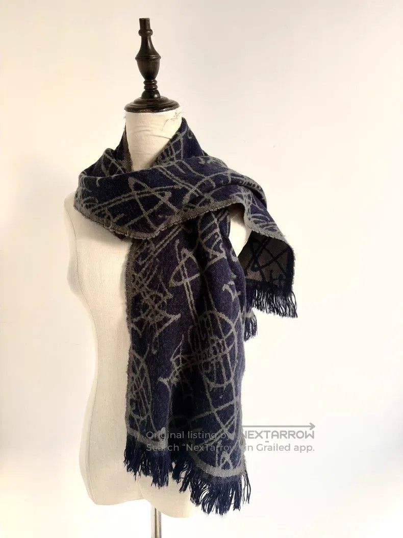 Vivienne Westwood Vivienne Westwood Vintage Indigo Gray Saturn Pattern Doubl Size ONE SIZE - 2 Thumbnail