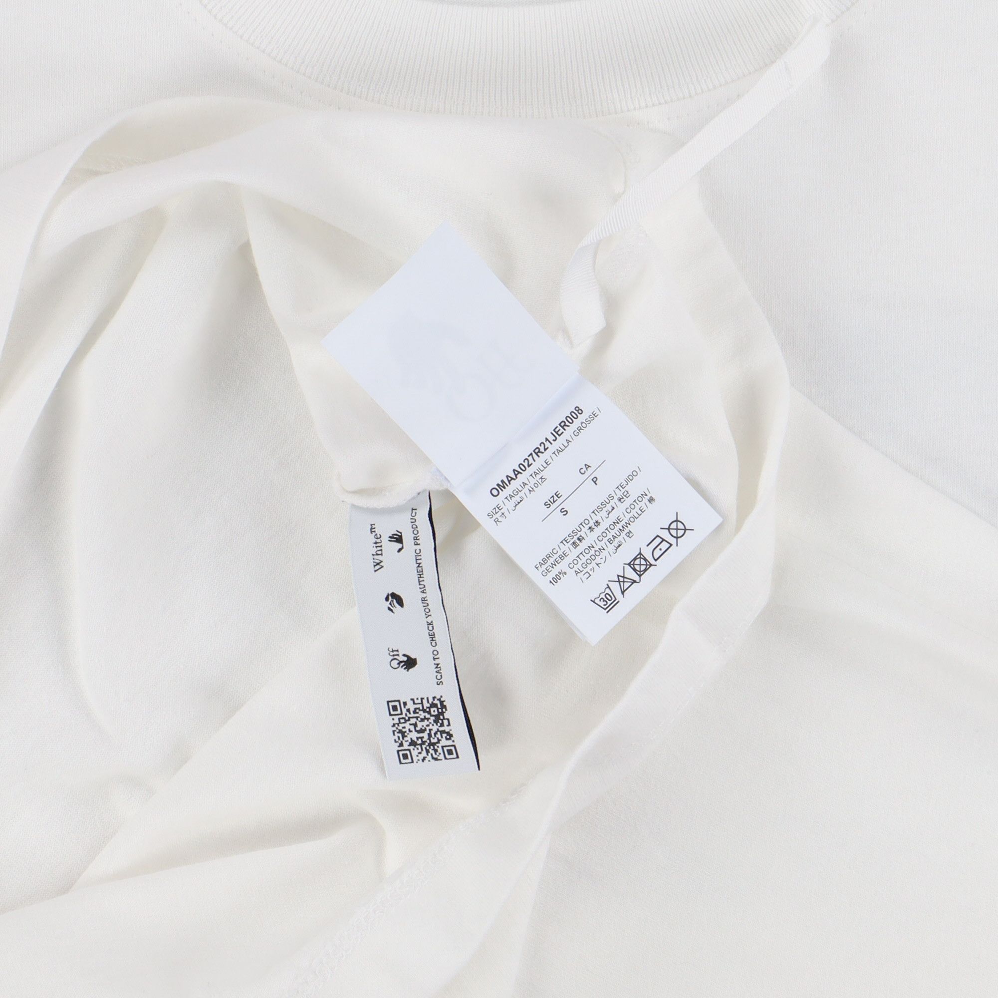 Off-White White Graff Logo T-Shirt Size S / US 4 / IT 40 - 7 Thumbnail