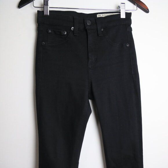 Rag & Bone Rag & Bone Flexi Nina Skinny Smooth & Sculpt Black Jeans Size 24" / US 00 / IT 34 - 2 Thumbnail