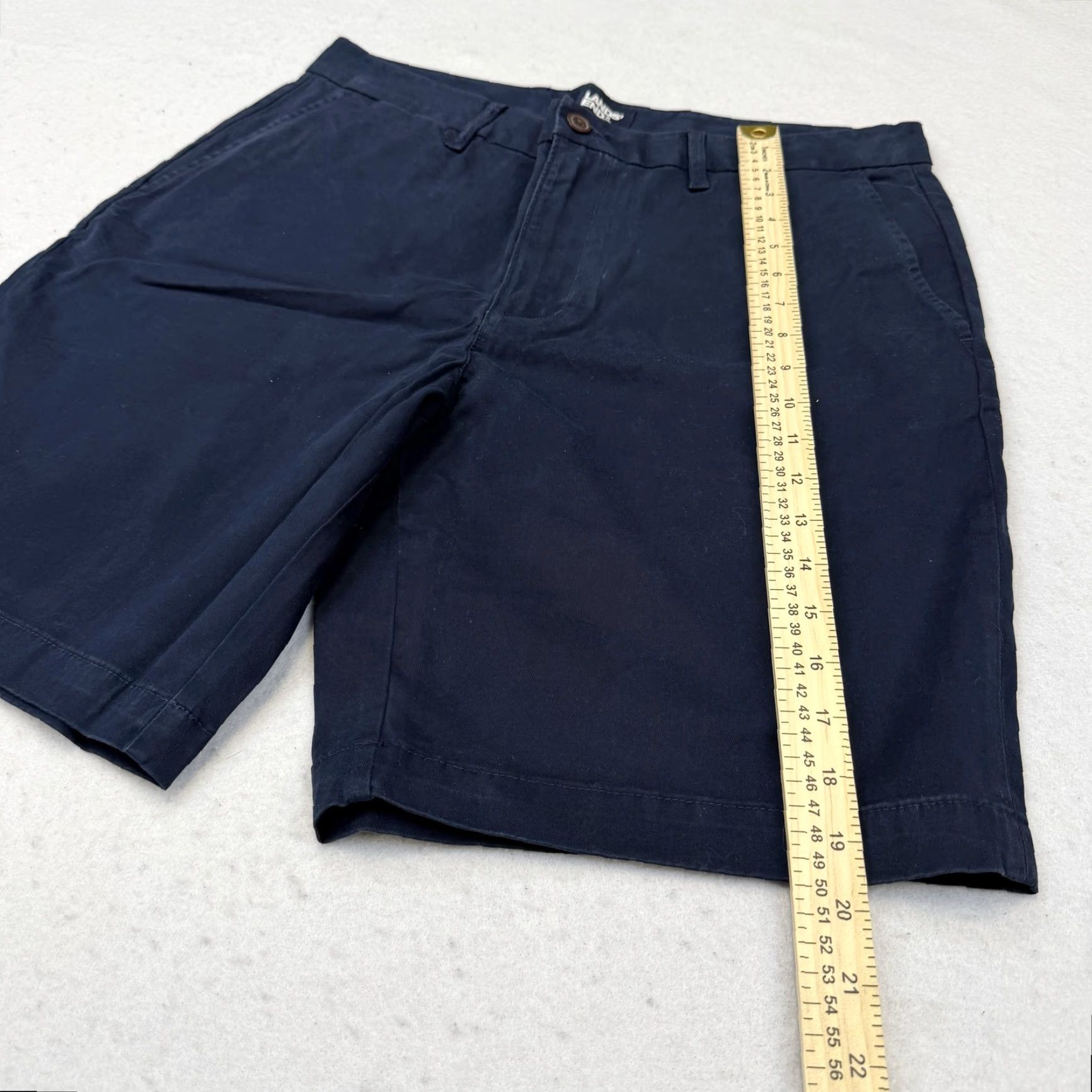 Lands' End Lands' End Shorts Mens 34 Chino Classic Fit 9 Inseam Cotton Navy Casual Size US 34 / EU 50 - 6 Thumbnail