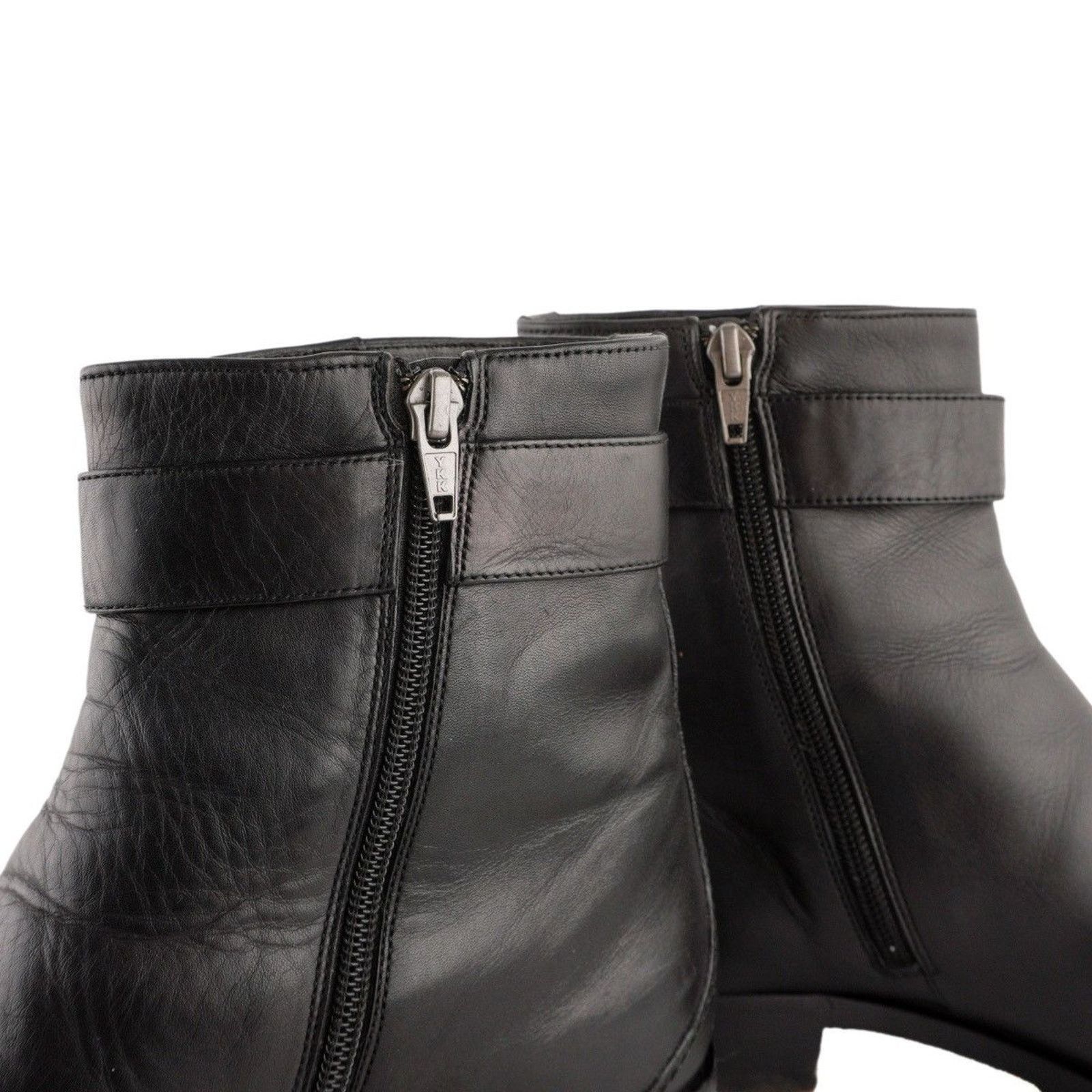 Gucci Gucci GG Interlocking Silver Logo Black Leather Zip Boots Size US 7.5 / EU 40-41 - 10 Thumbnail