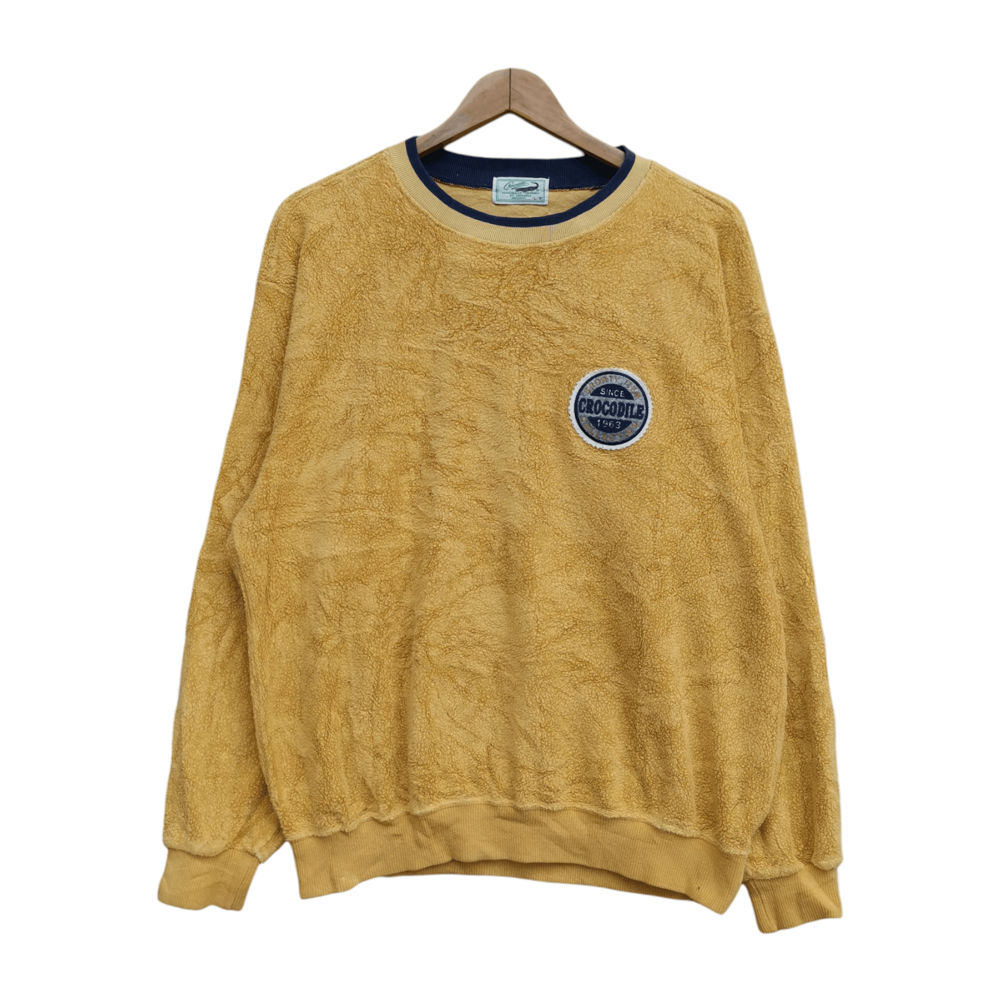Crocs × Vintage Vintage Yellow Crocodile Sweater winter Size US L / EU 52-54 / 3 - 1 Thumbnail