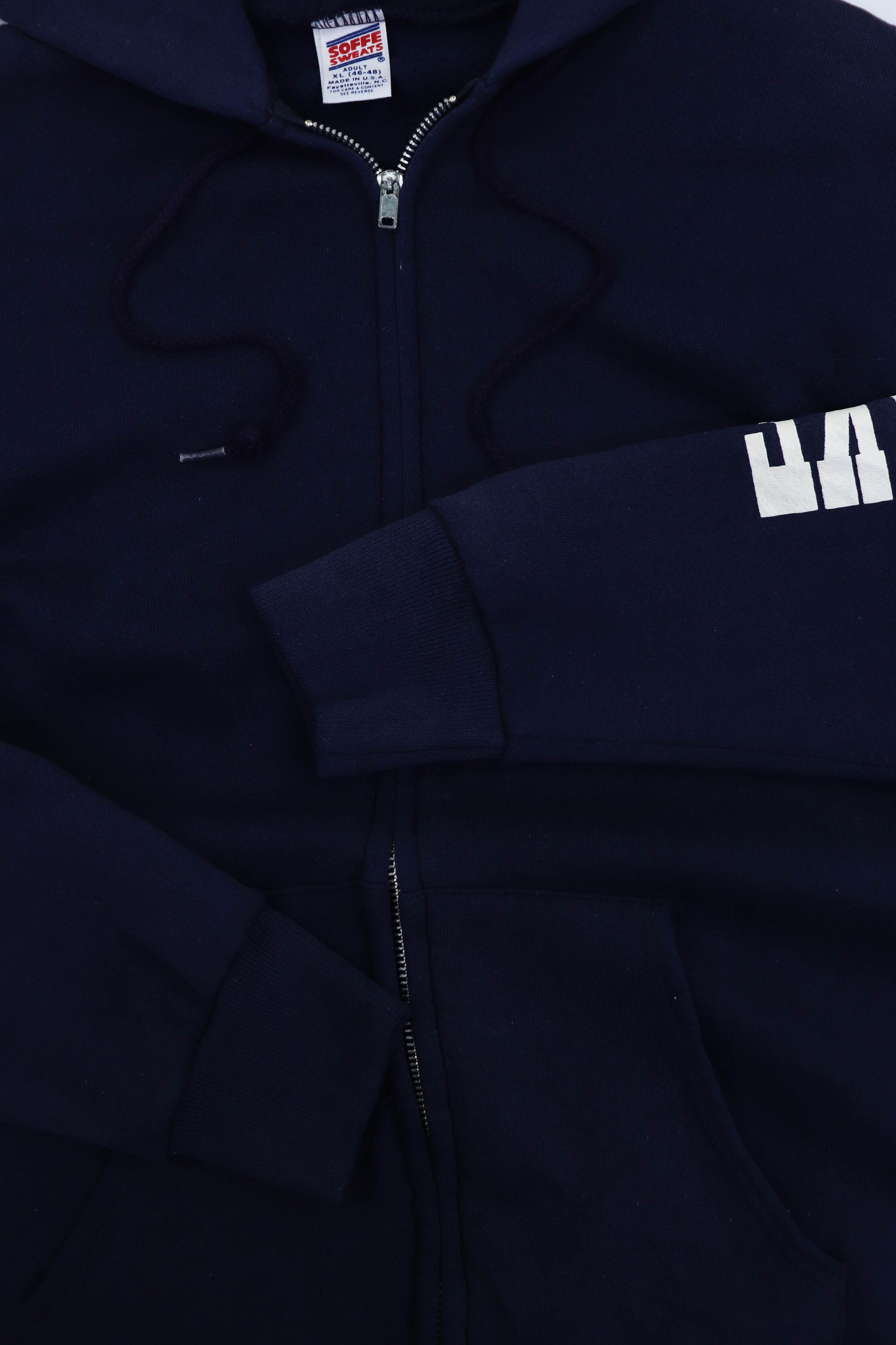 Soffe 70-80s Vintage Made in U.S.A. Soffe Sweats Zip Hoodie Size US XL / EU 56 / 4 - 5 Thumbnail