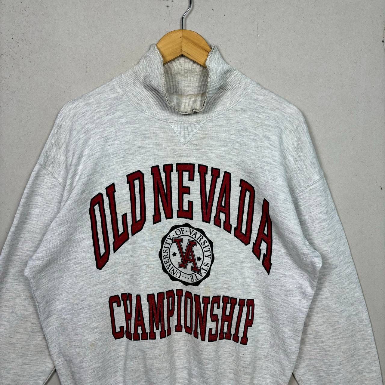 Vintage Thrashed 90s Nevada University Distressed Sweatshirt ERD Size US L / EU 52-54 / 3 - 3 Thumbnail