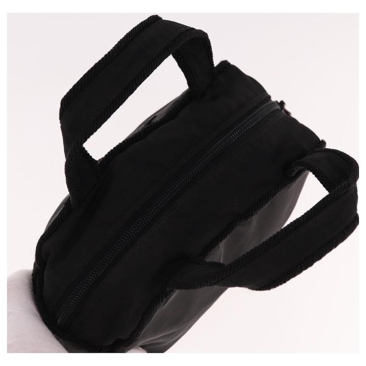 Prada Authentic PRADA Hand Bag Nylon Black Size ONE SIZE - 3 Thumbnail
