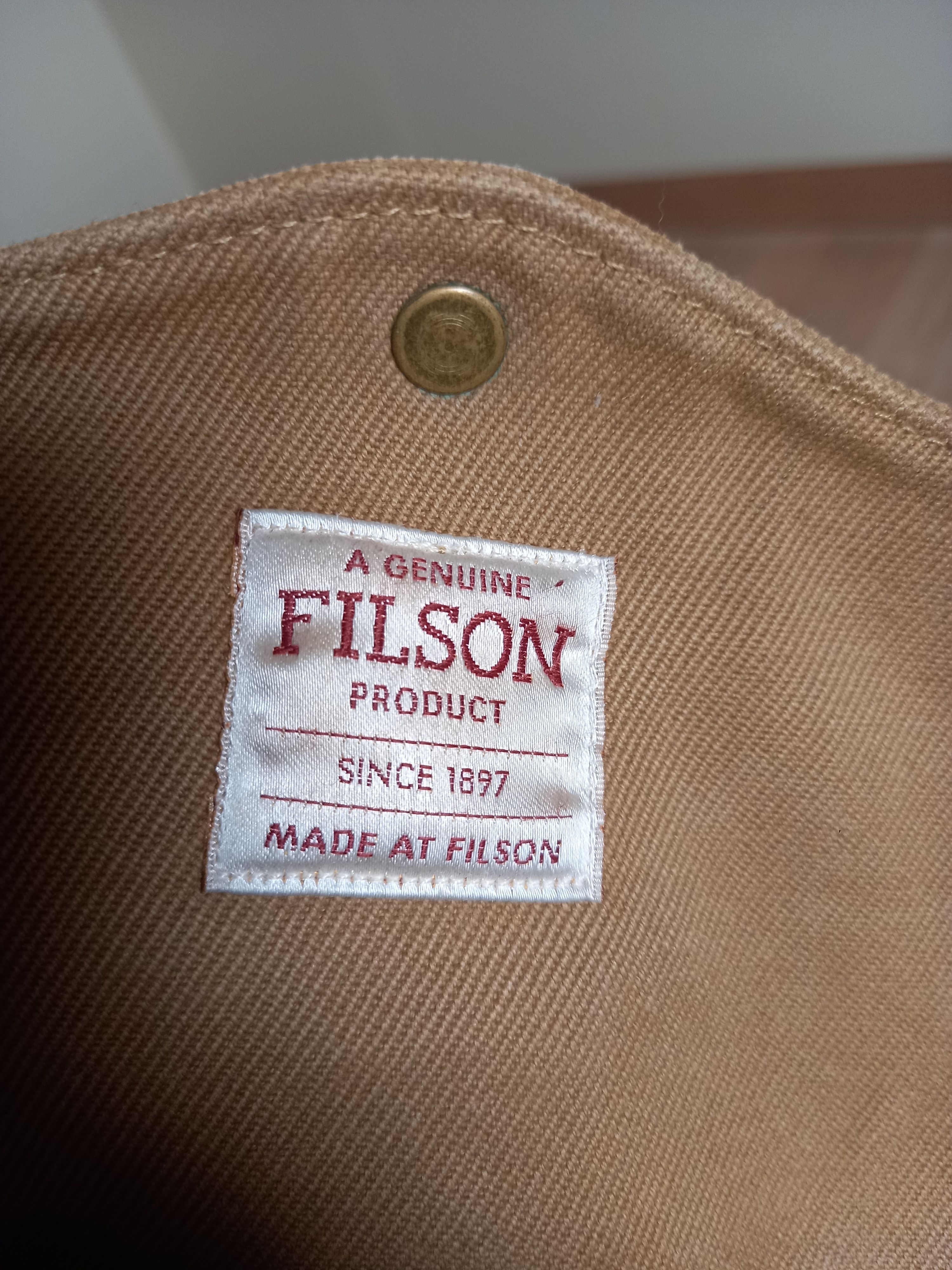 Filson Filson Rugged Twill 256 Briefcase - Tan (Made in USA) Size ONE SIZE - 8 Thumbnail
