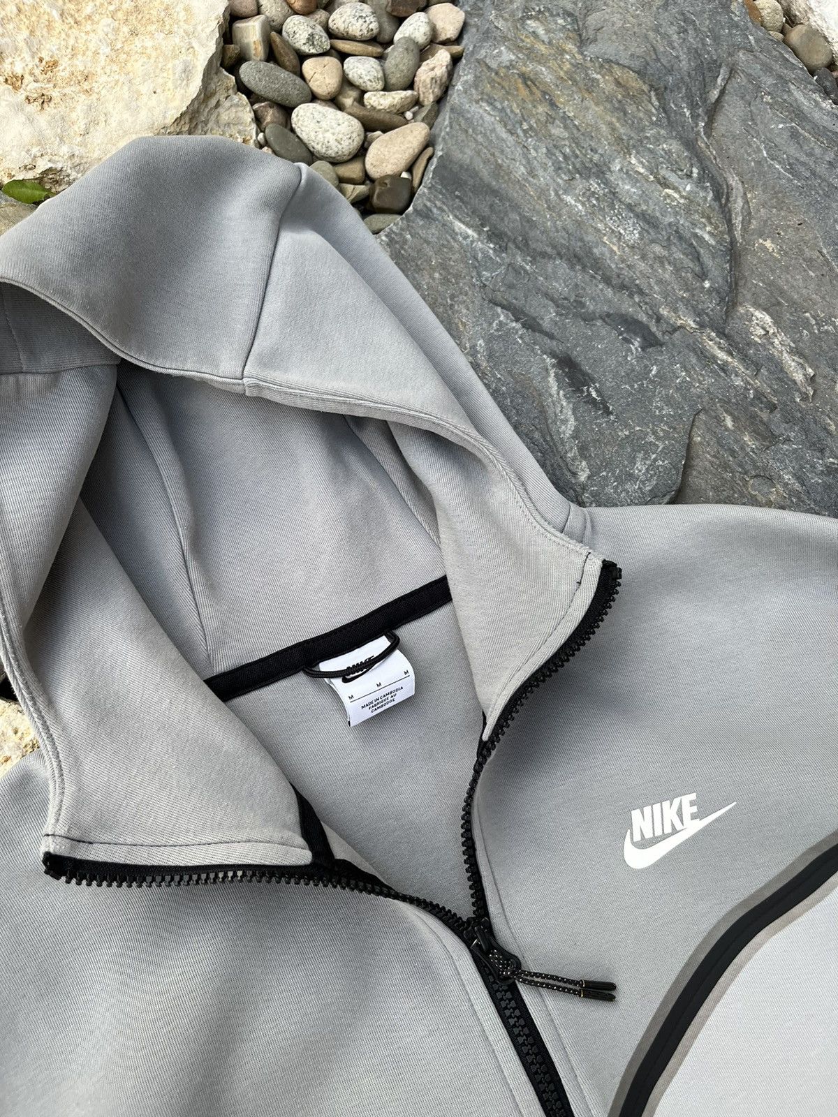 Nike rare Nike tech fleece light grey hype zip hoodie sweatshirt Size US M / EU 48-50 / 2 - 15 Thumbnail