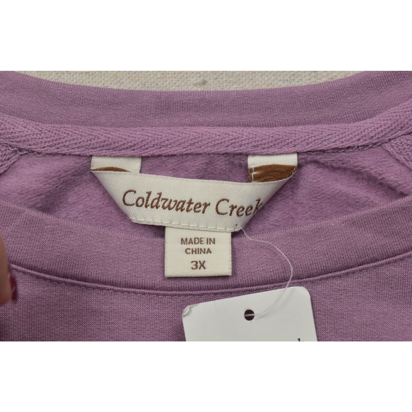 Coldwater Creek Coldwater Creek Plus 3X Dusty Lilac Rayon Spandex Knit Top Pullover NWT Size XXL / US 16-18 / IT 52-54 - 7 Thumbnail