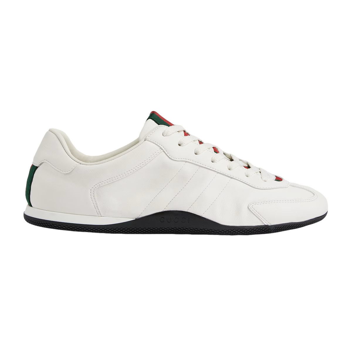 Gucci GUCCI Shift $1050 Men's White Leather Sneakers New & Authent Size US 5.5 / EU 38 - 1 Thumbnail