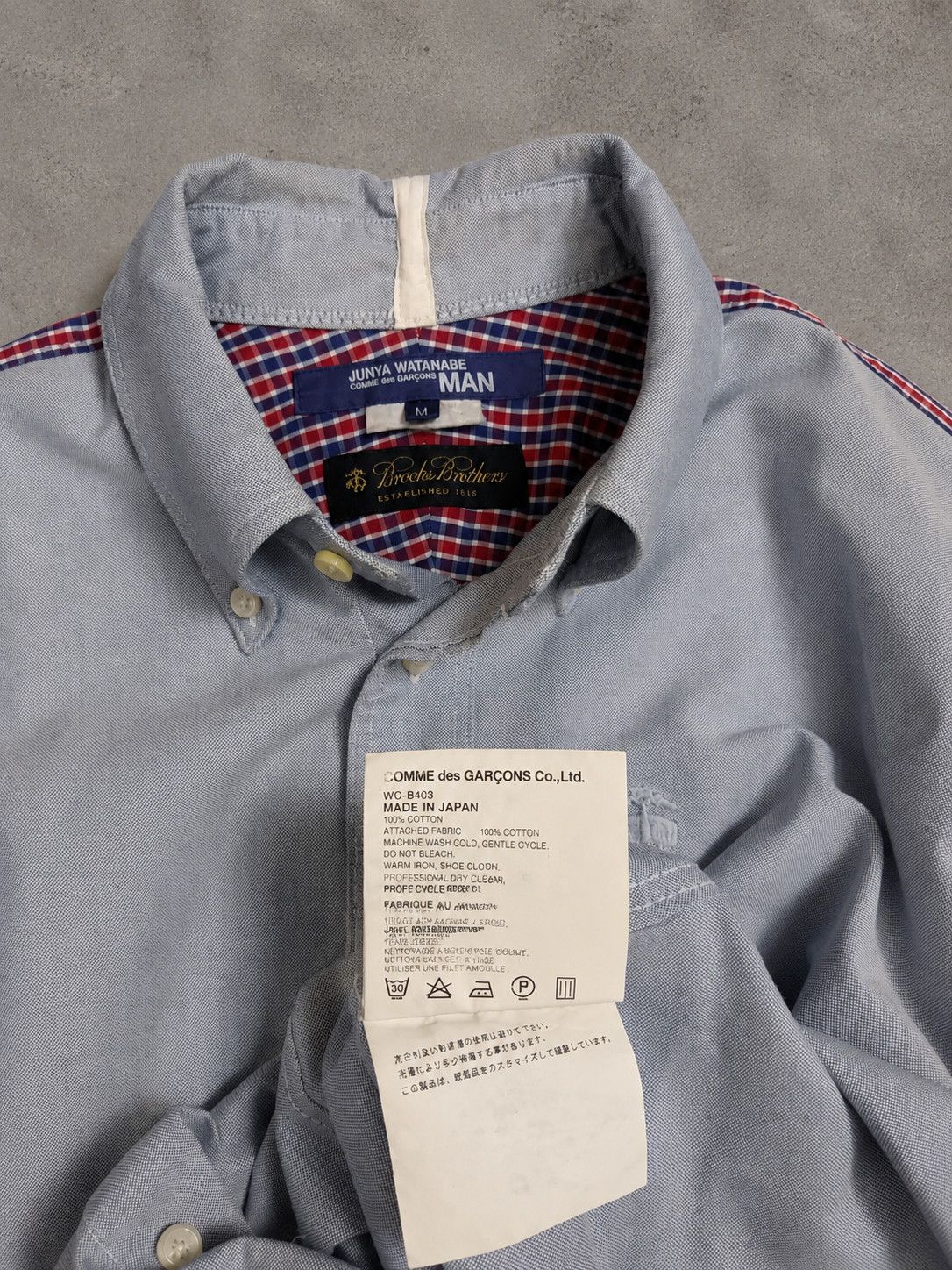 Junya Watanabe Junya Watanabe x Brooks Plaid Patchwork Size US M / EU 48-50 / 2 - 3 Thumbnail