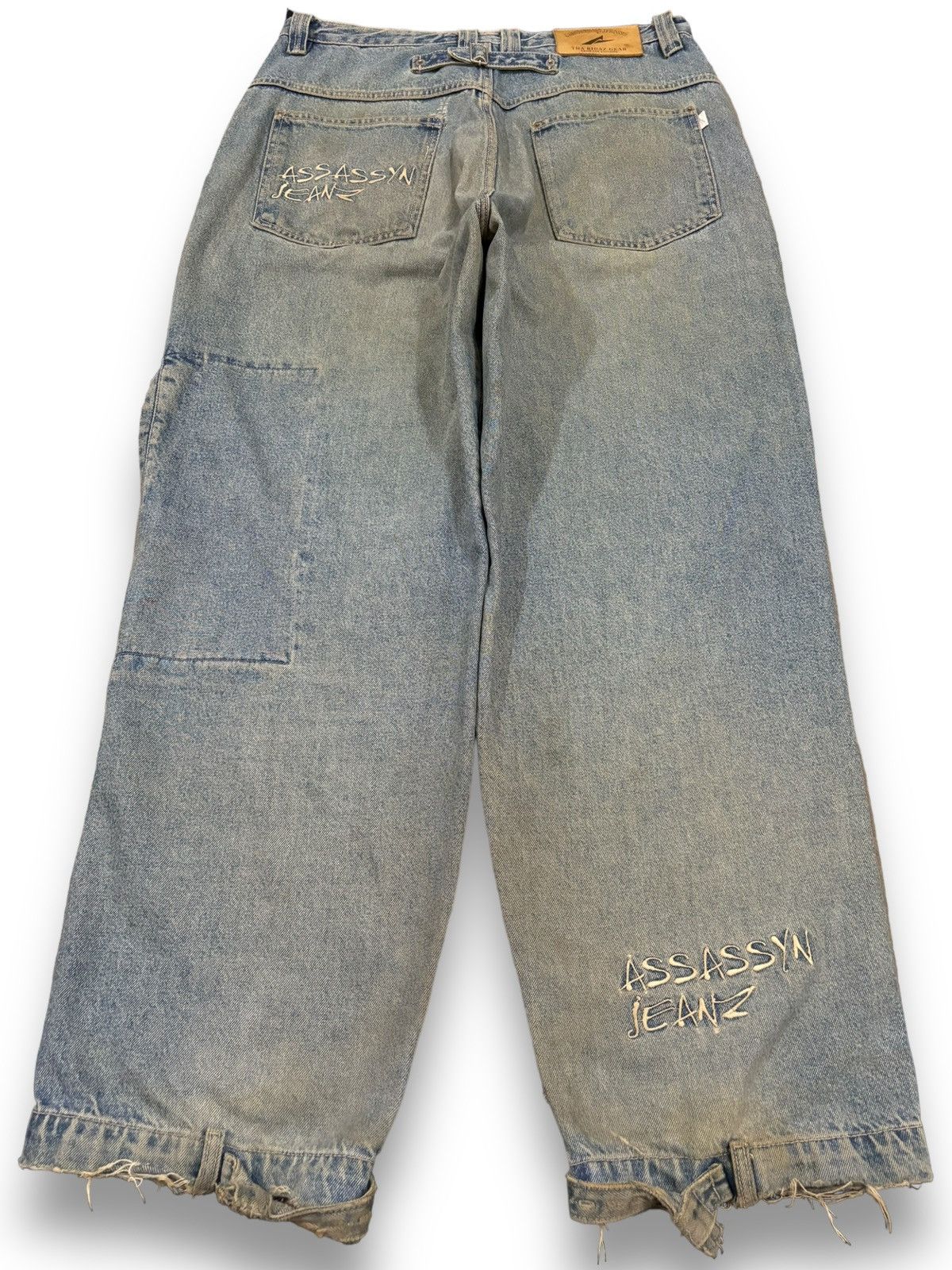 Southpole Vintage Assassyn Jeanz Mud Wash Utility Baggy Grunge Jeans Size US 34 / EU 50 - 2 Thumbnail