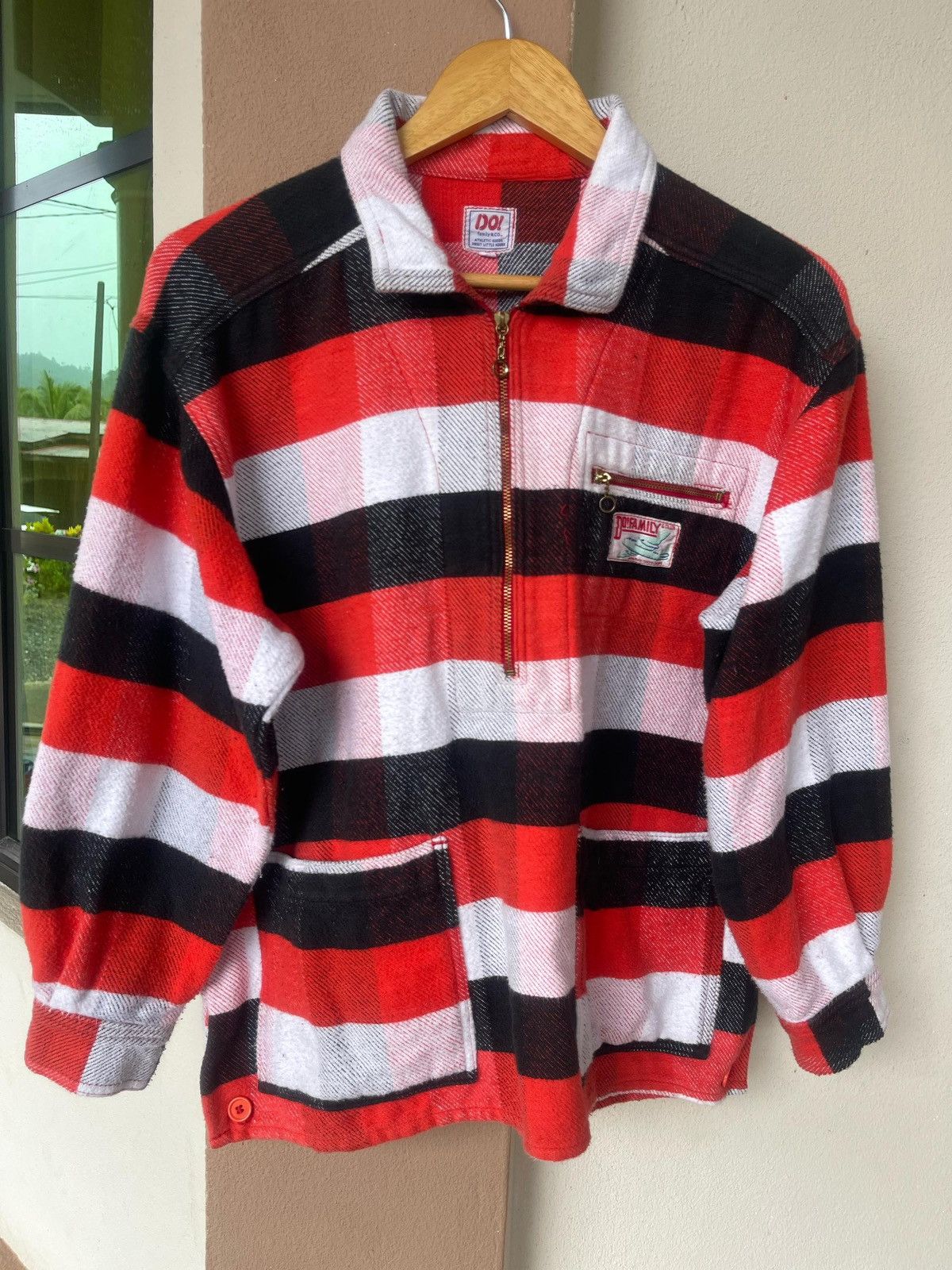 Designer × Japanese Brand Do! Family & Co Stripes Half Zipper Jacket Size US L / EU 52-54 / 3 - 13 Thumbnail