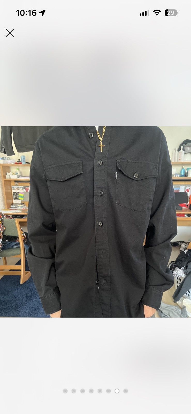 Supreme Supreme Black Flannel Shirt Size US M / EU 48-50 / 2 - 7 Thumbnail