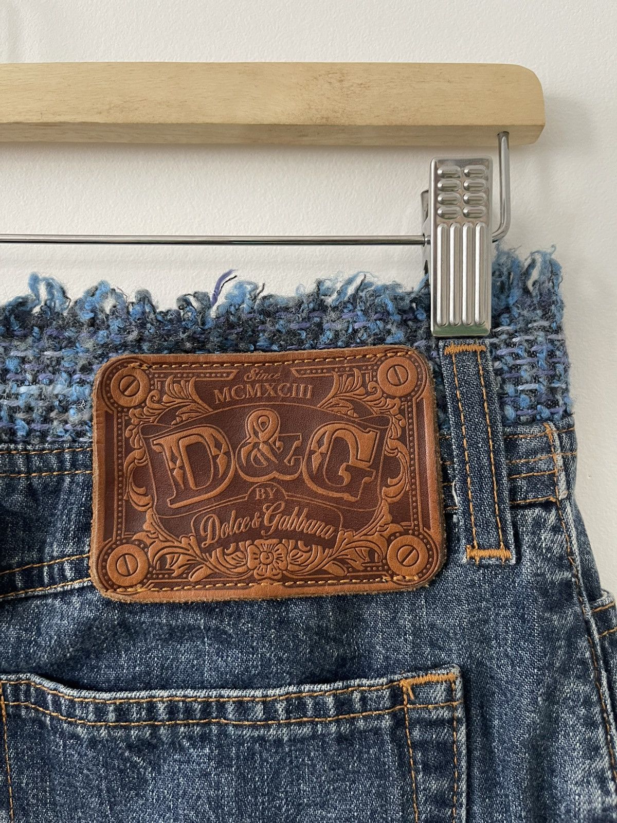 Dolce & Gabbana Rare Vintage Dolce & Gabbana D&G Denim Skirt Size 30" / US 8 / IT 44 - 10 Thumbnail
