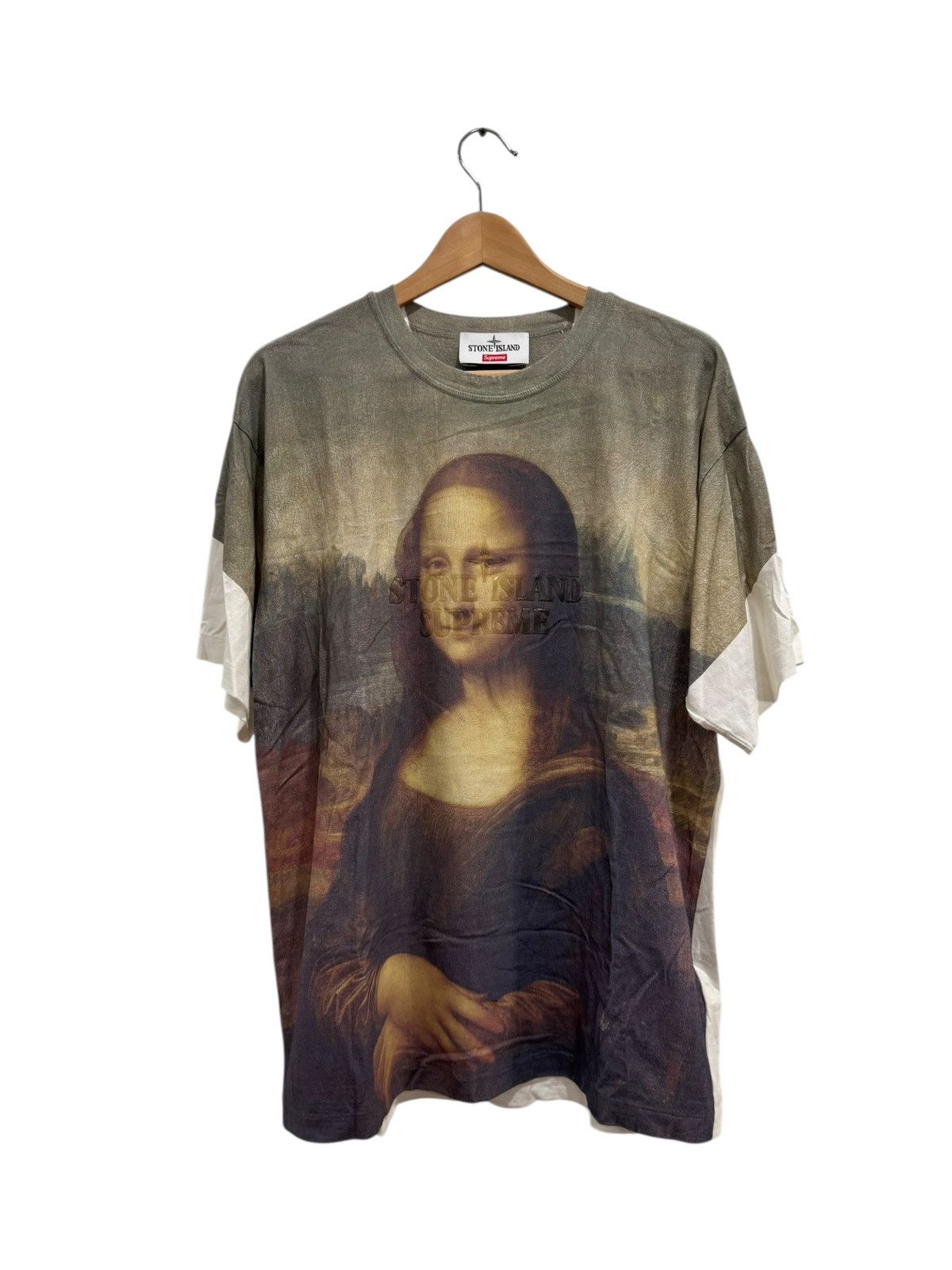 Stone Island × Supreme Supreme x Stone Island Mona Lisa Tee White
