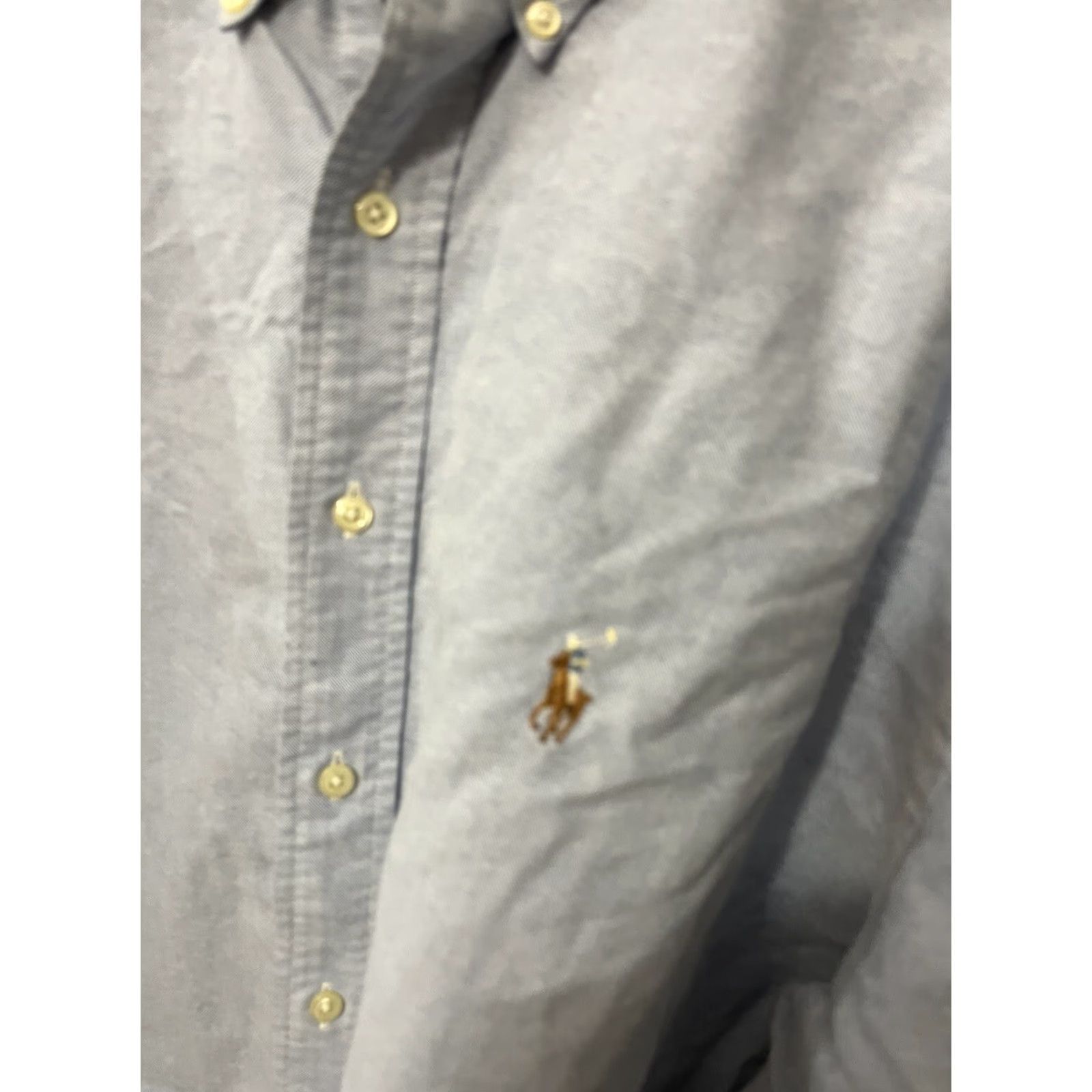 Ralph Lauren Ralph Lauren Button-Down Shirt Mens 18 XXL Long Sleeve Solid Blue Classic Fit Button-Up 100% Cotton Family Brand Shirt Mens Louis Lauren? Size US XXL / EU 58 / 5 - 2 Thumbnail