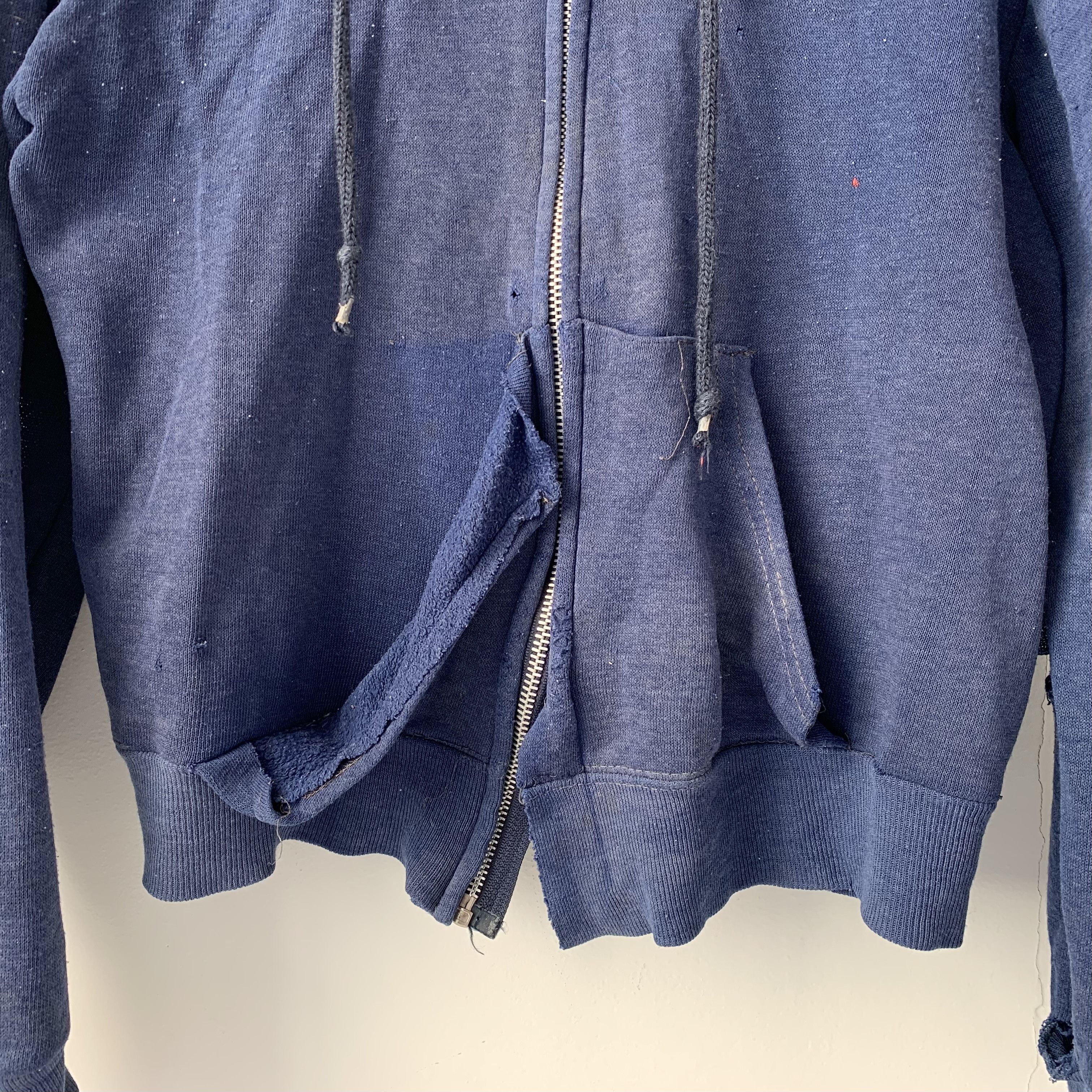 Other vintage 70s faded, threadbare zipper hoodie Size US XS / EU 42 / 0 - 5 Thumbnail