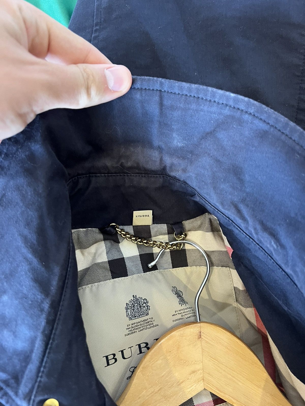 Burberry Burberry Trench Coat Blue Sandringham Mens Jacket Size US S / EU 44-46 / 1 - 12 Thumbnail