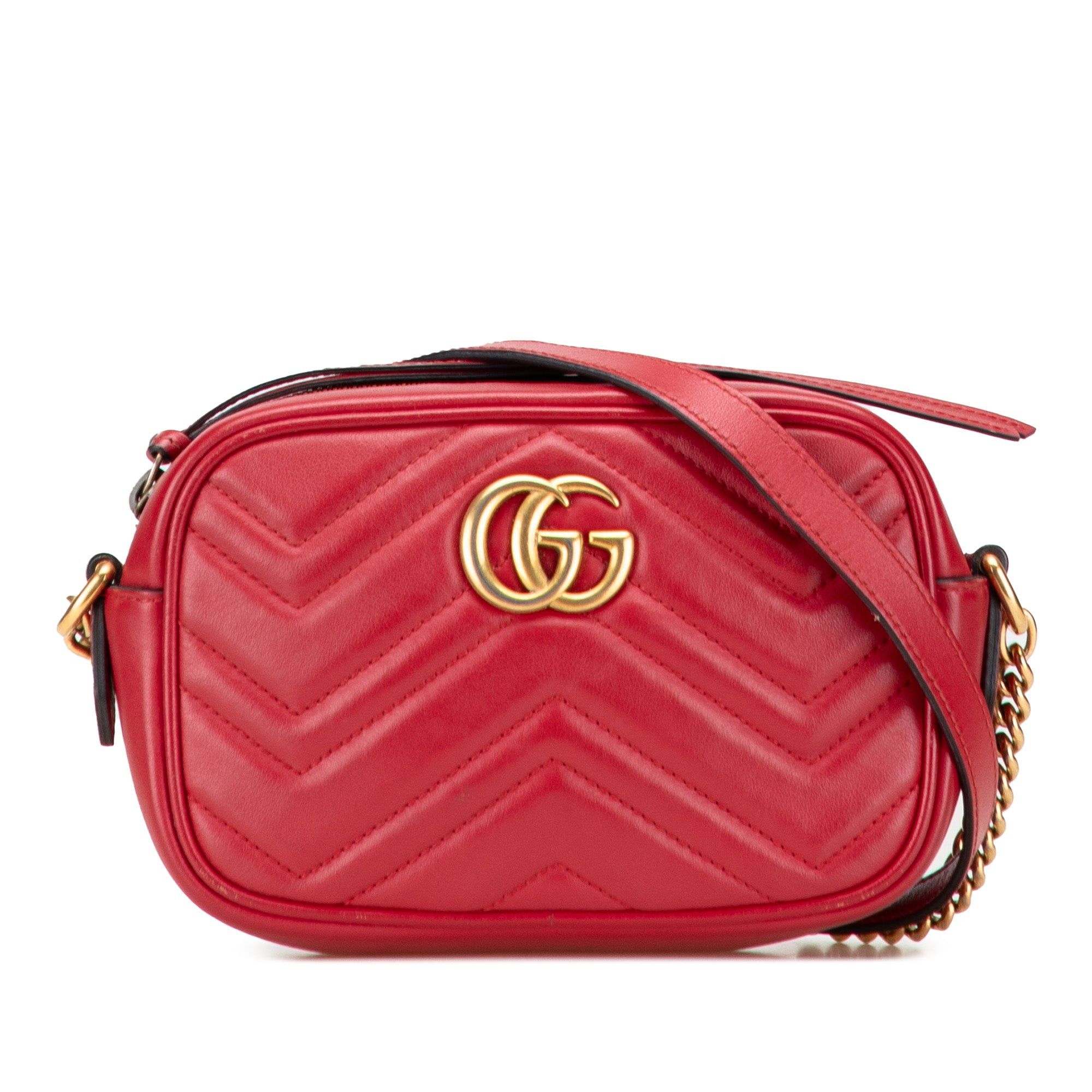 Gucci Mini GG Marmont Matelasse Leather Crossbody Size ONE SIZE - 1 Thumbnail