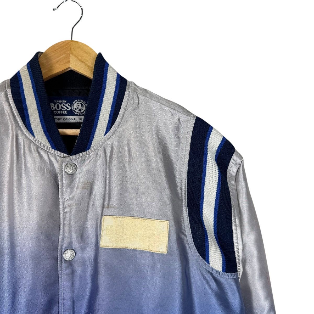 Japanese Brand ⚡️SUNTORY BOSS COFFEE REVERSIBLE BOMBER JACKET Size US L / EU 52-54 / 3 - 5 Thumbnail