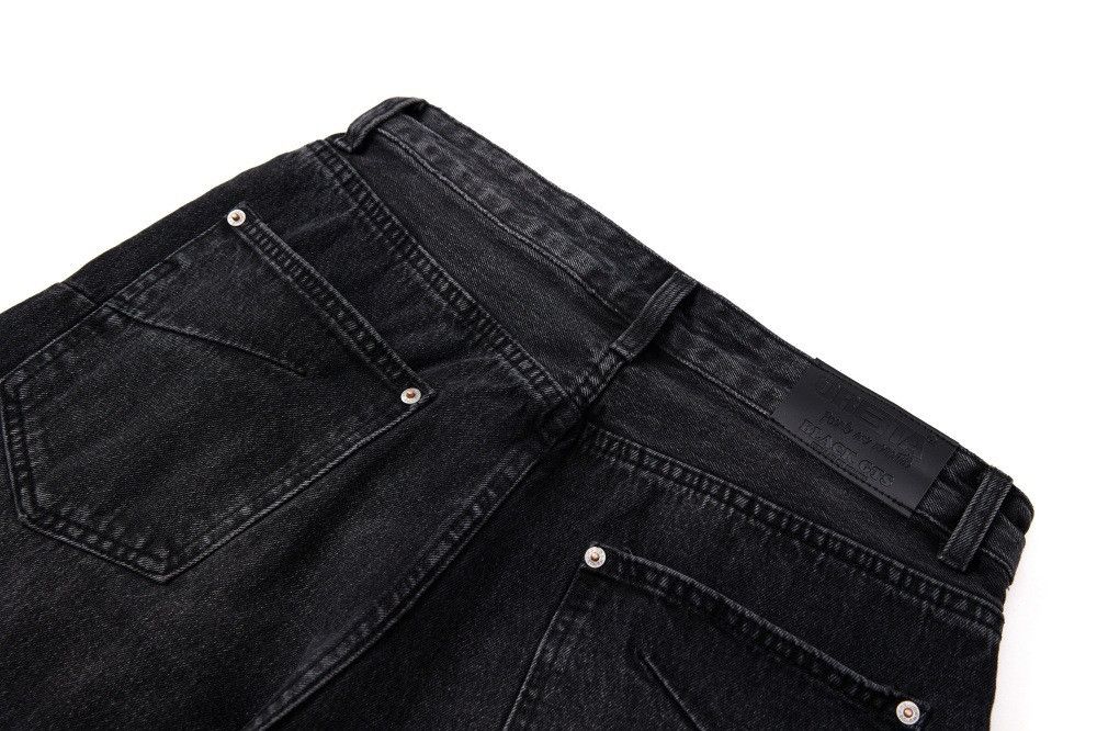 Jean Men's vintage washed distressed punk scimitar jeans Size US 32 / EU 48 - 5 Thumbnail