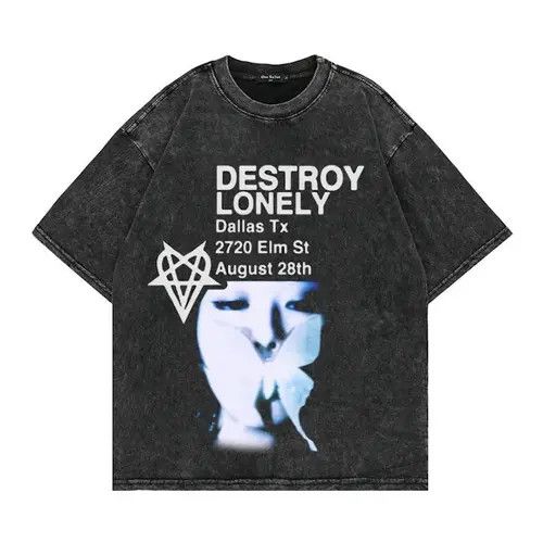 Vintage Destroy Lonely VintageTshirt Size US M / EU 48-50 / 2 - 1 Thumbnail