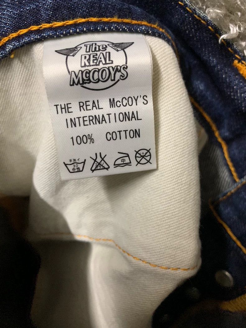 The Real McCoy's The REAL McCOY'S Size LMen's Raw Denim Jeans, Made in Japan Size US 39 - 7 Thumbnail