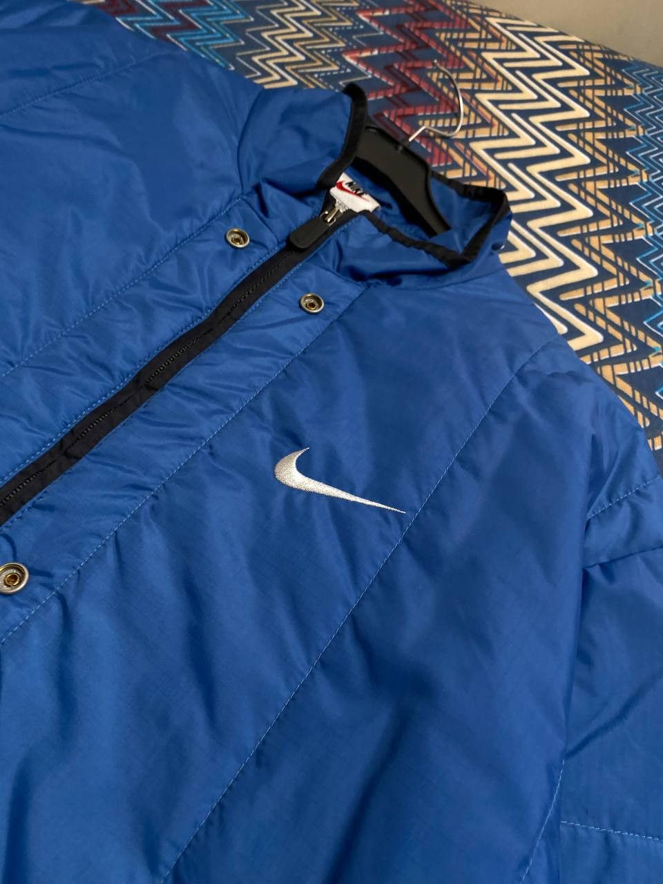 Nike vintage Nike Y2K blue logo jacket Streetwear Size US M / EU 48-50 / 2 - 6 Thumbnail