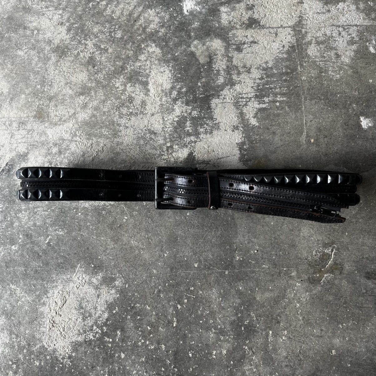 If Six Was Nine FUGA FULL ZIPPER STUDED BELT Size 32 - 1 Thumbnail