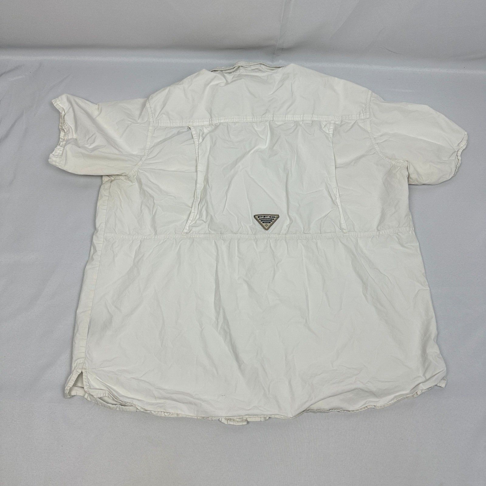 Columbia Columbia PFG Fishing Shirt XXL White Short Sleeve Vented Size US XXL / EU 58 / 5 - 6 Thumbnail