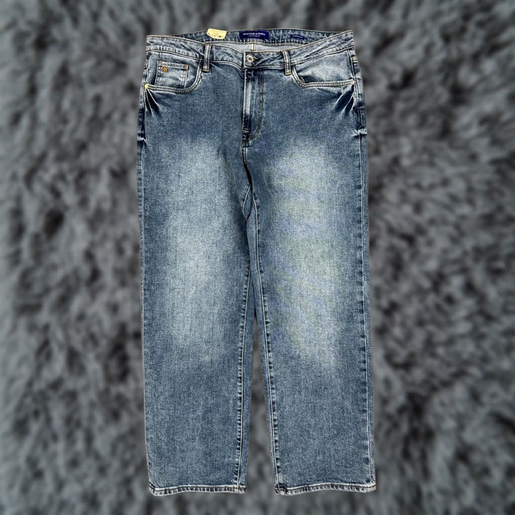 Scotch & Soda Scotch & Soda Authentic Fit Straight Leg Jeans Men 36 Regular Blue XS? No, 36x30 Size US 36 / EU 52 - 1 Thumbnail