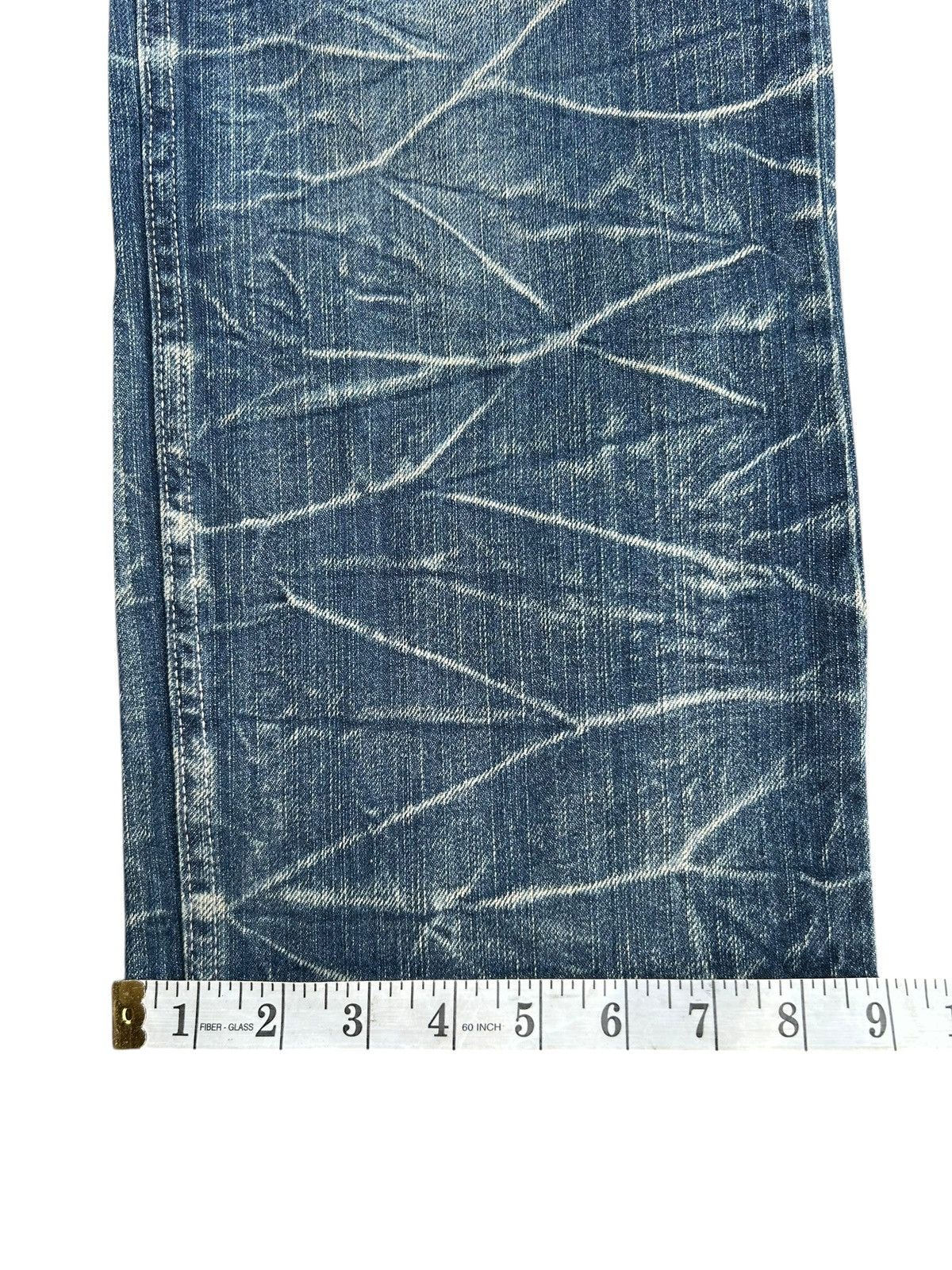 Kapital Nylaus Double Waist Distressed Denim Jeans Size US 31 - 20 Thumbnail