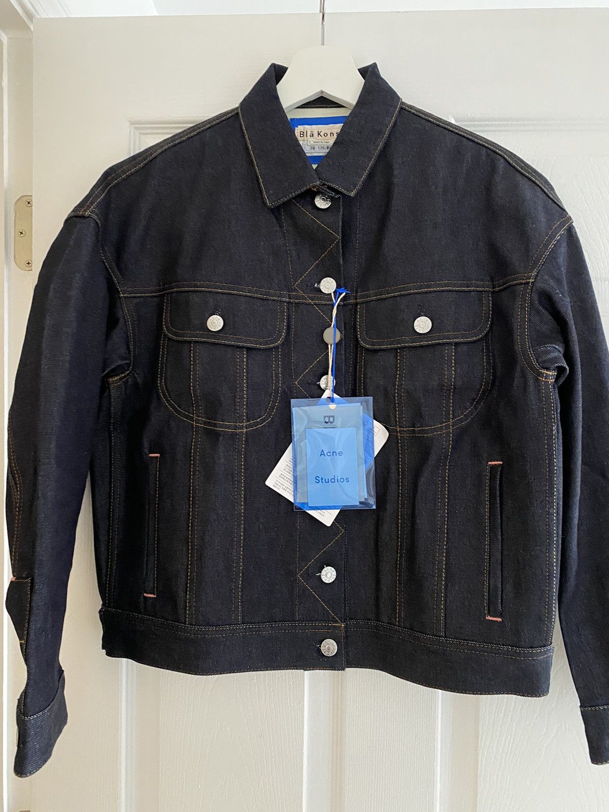 Acne Studios Acne Studios Bla Konst Lamp Indigo Denim Jacket Size 38(M) Size M / US 6-8 / IT 42-44 - 5 Thumbnail