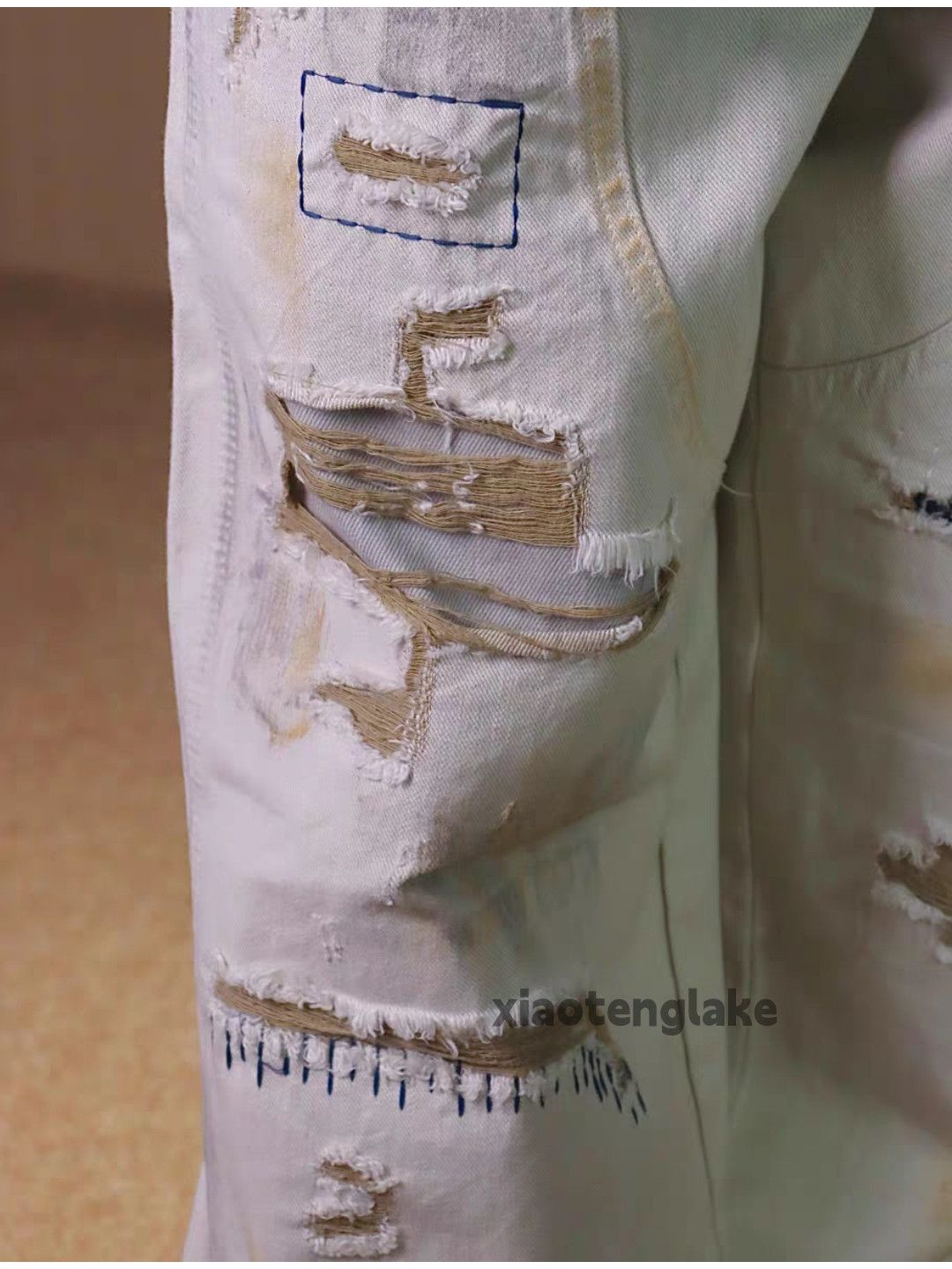 Vintage xz utility loose baggy wide Leg ripped carpenter pants Size US 36 / EU 52 - 6 Thumbnail