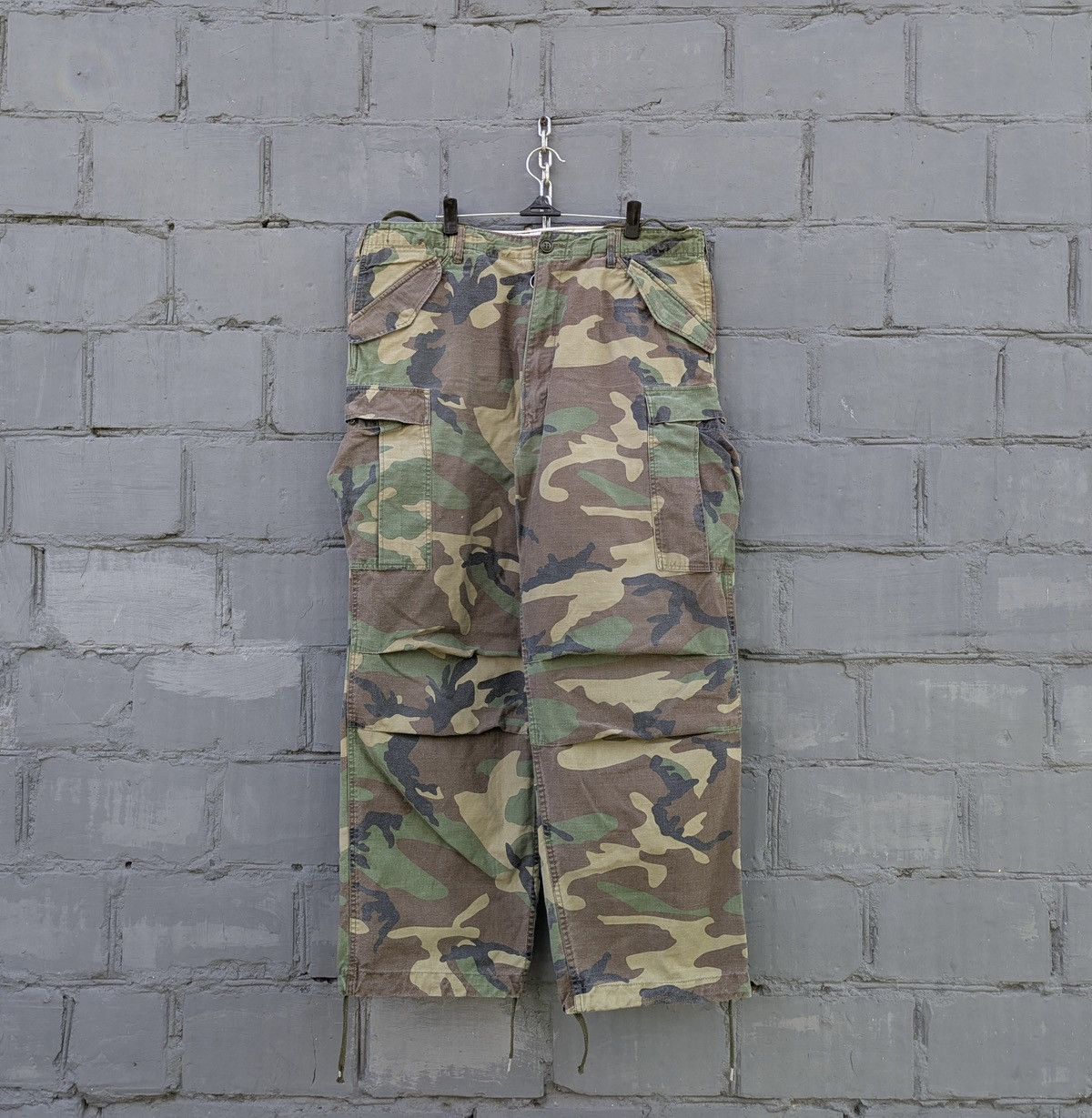 Vintage Military Camo Cargo Pants Baggy Size L-XL