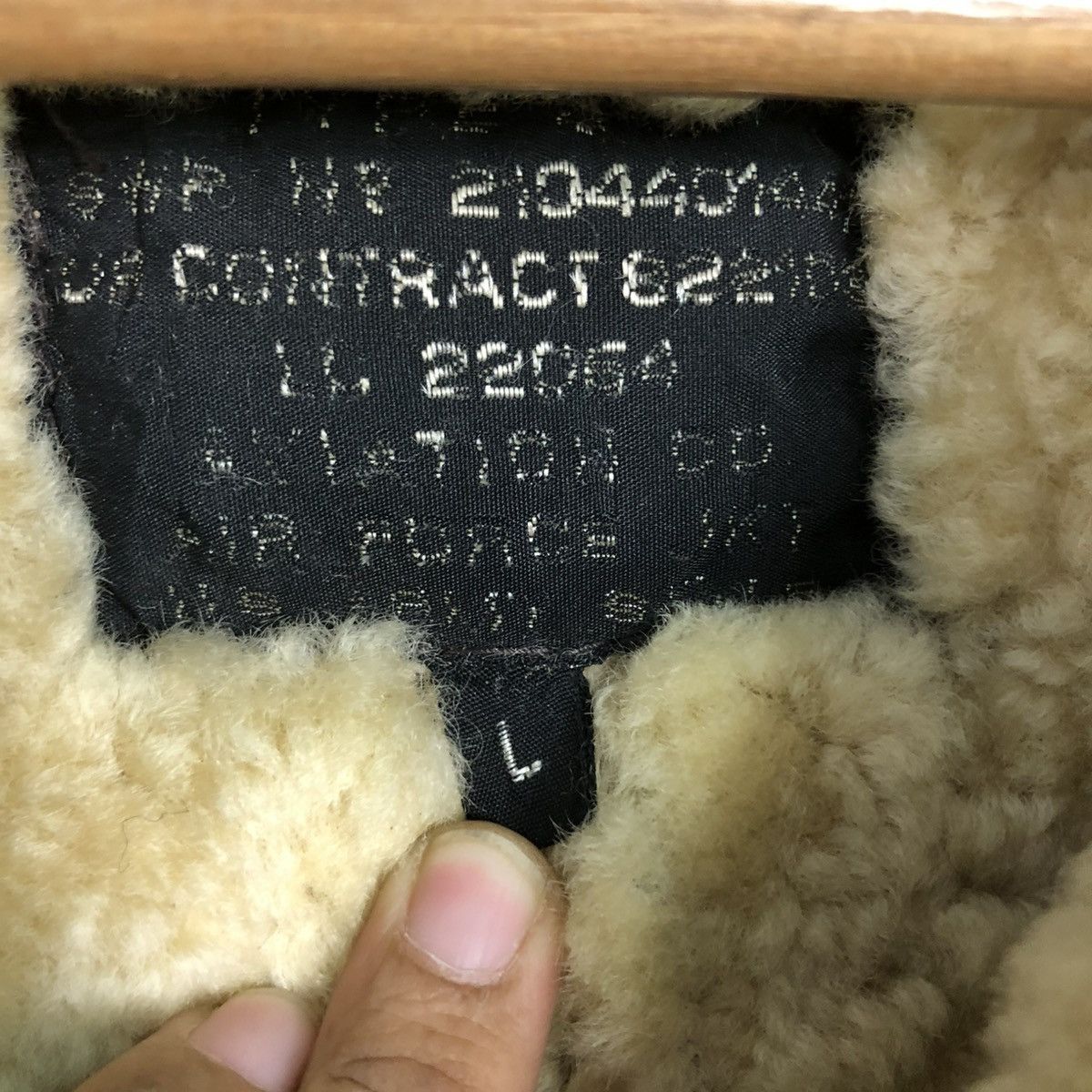 Vintage 🔥VINTAGE MILITARY B 3 LEATHER JACKET SHEARLING BLANKET Size US L / EU 52-54 / 3 - 19 Thumbnail