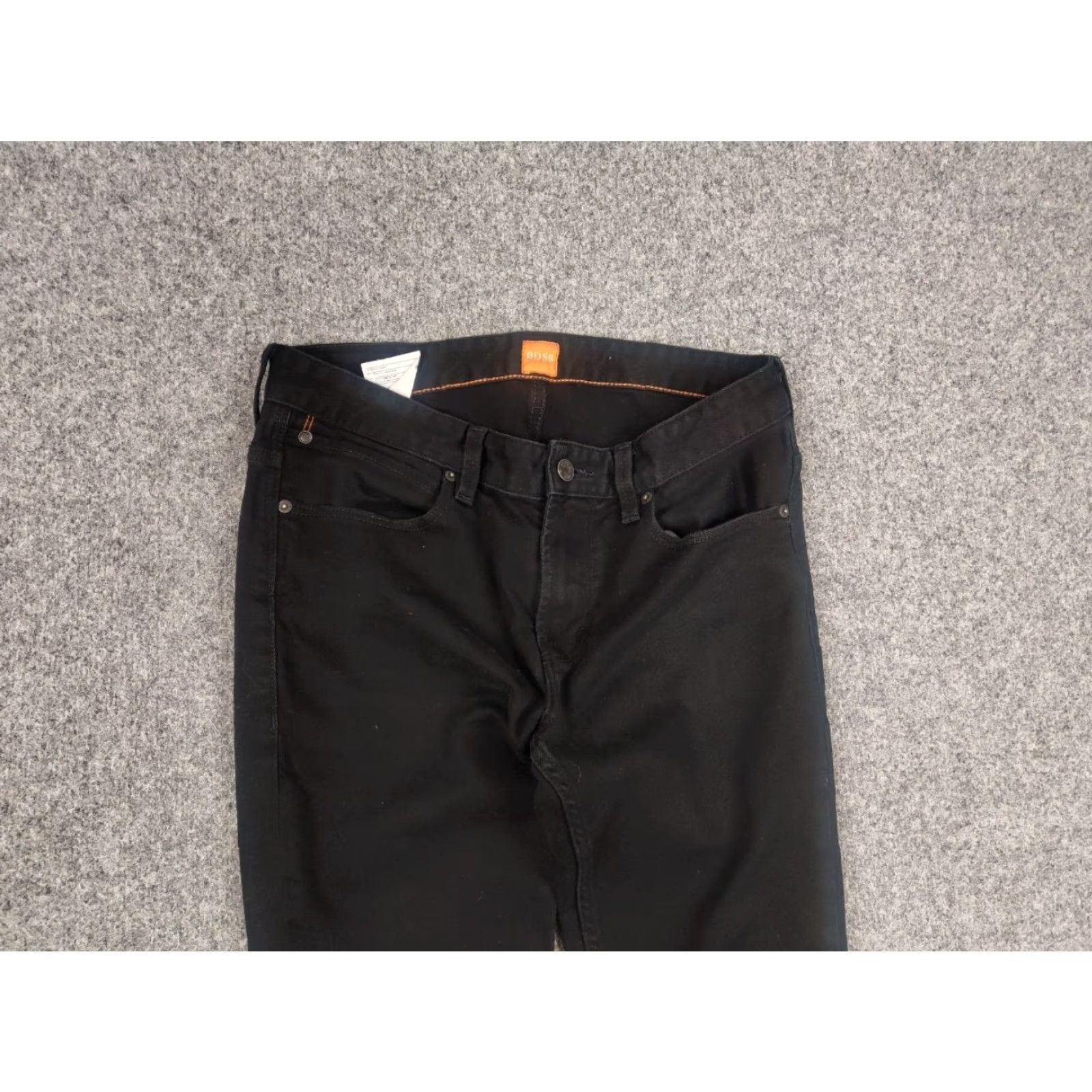 Hugo Boss HUGO BOSS Jeans 63 Noir Black Slim Tapered Denim 32 Men 5-Pocket Denim Slim Inseam 29 100% Cotton Black 90s City USA Vintage: No Size US 32 / EU 48 - 3 Thumbnail