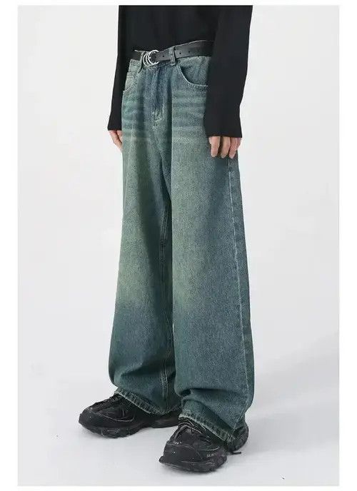 Jean Kitajima x Eno Retro washed damaged baggy jeans y2k hip hop Size US 34 / EU 50 - 2 Thumbnail