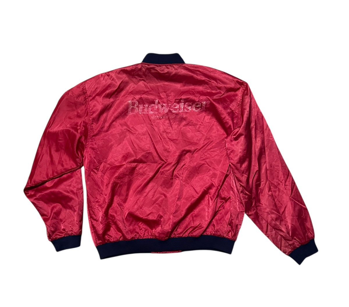 Budweiser × Vintage Vintage 90s Budweiser snap button jacket Size US L / EU 52-54 / 3 - 3 Thumbnail