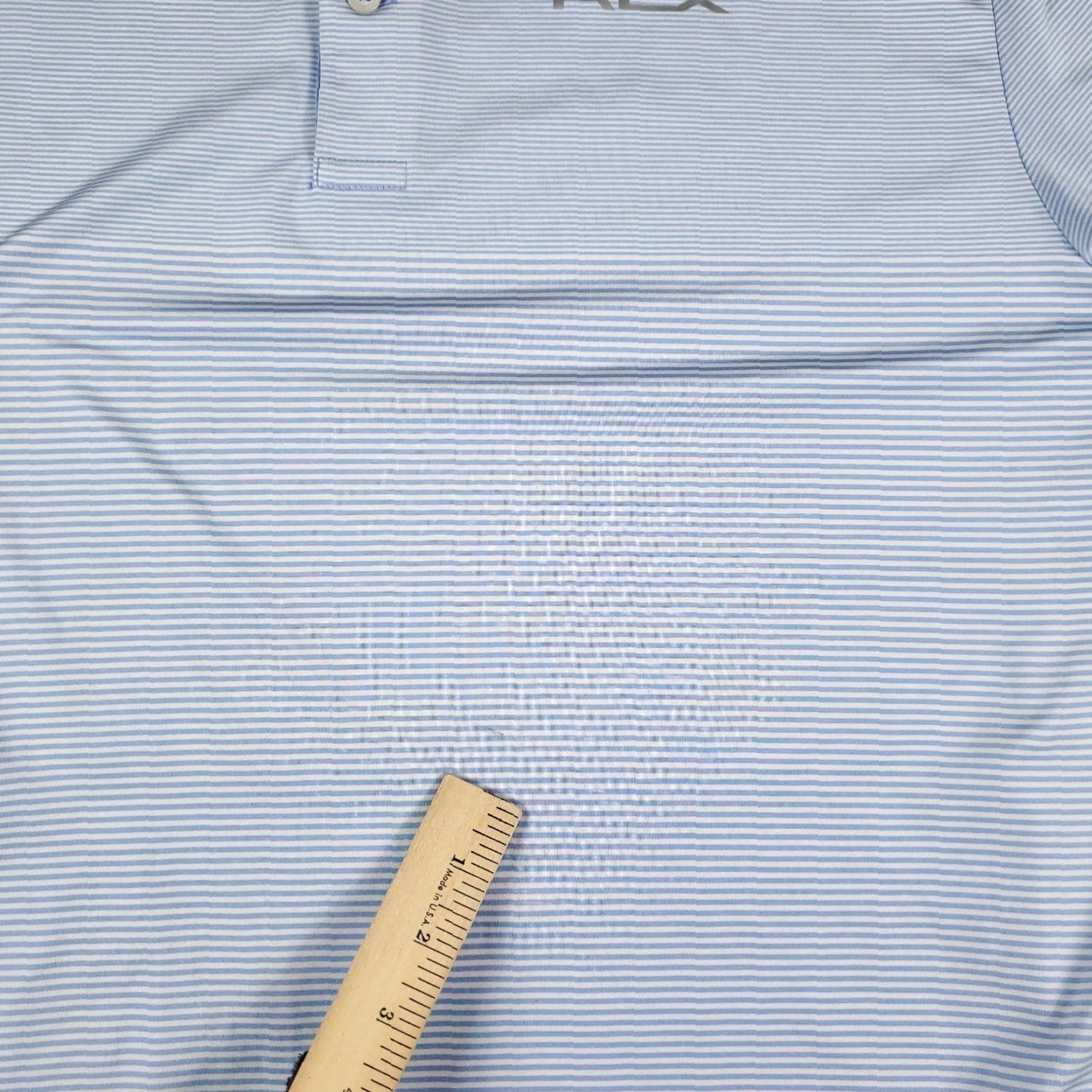 Ralph Lauren RLX Ralph Lauren Polo Shirt Mens XL Blue Striped Short Sleeve Polo Shirt XL Blue Striped Mens RLX Polo Shirt Size US XL / EU 56 / 4 - 3 Thumbnail