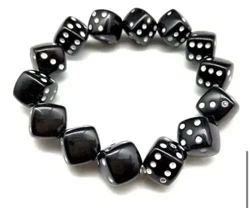 Other Black Dice Elastic Rope Bracelet Size ONE SIZE - 4 Thumbnail