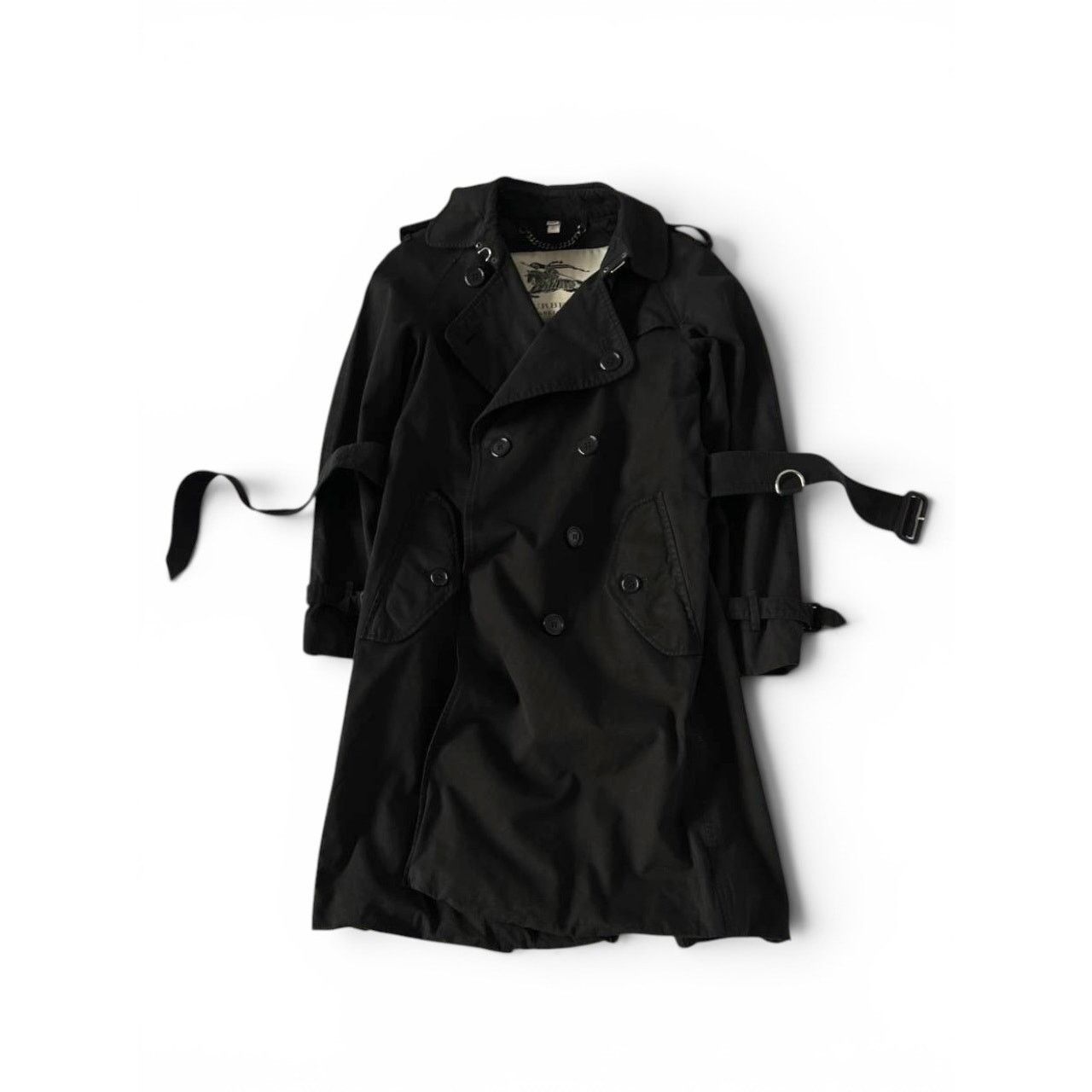 Burberry Burberry Black Trench Coat Made in England Size S / US 4 / IT 40 - 1 Thumbnail