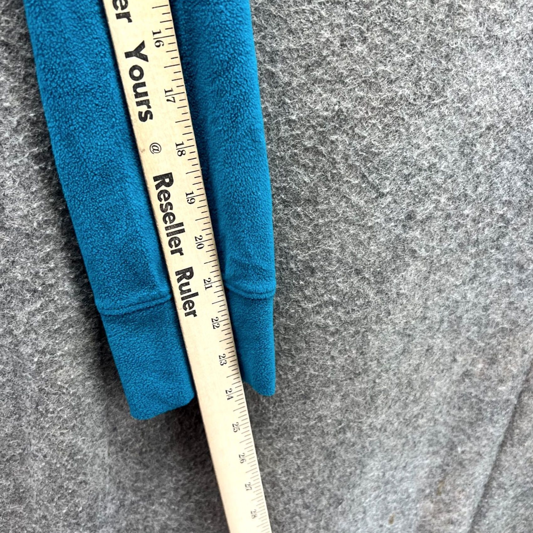 KangaROOS Columbia Hoodie Womens XL Teal Blue Pullover Fleece Long Sleeve Kangaroo Pocket Adjustable Pockets Logo Size XL / US 12-14 / IT 48-50 - 5 Thumbnail