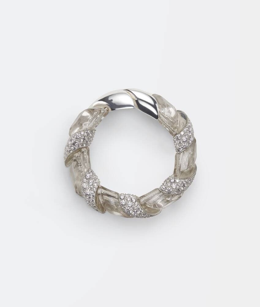 Bottega Veneta o1bcso1str0725 Size: M / Slice Ring in Silver Size ONE SIZE - 1 Preview