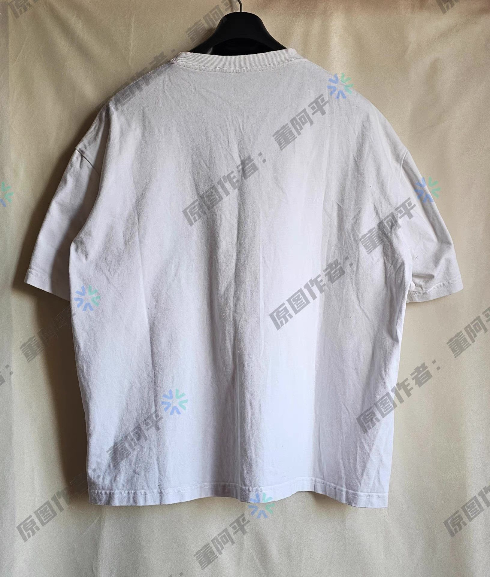 Balenciaga Balenciaga White Logo Short-Sleeve T-Shirt, Size US XXL / EU 58 / 5 - 4 Thumbnail