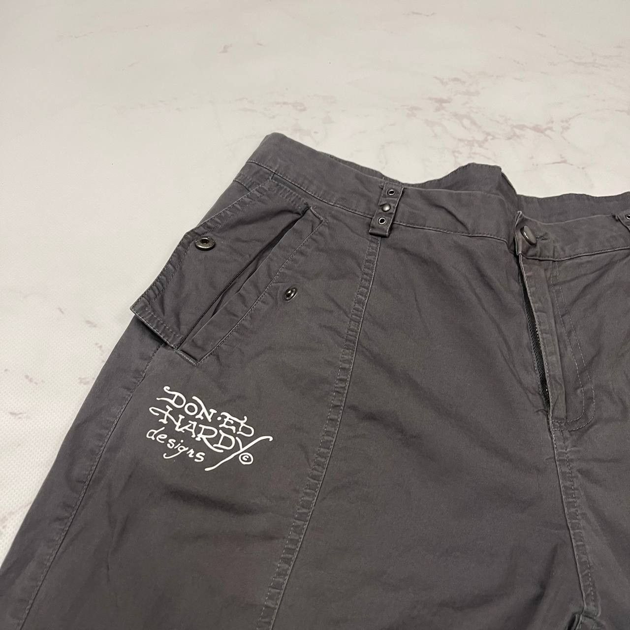 Ed Hardy Ed Hardy Urban Outfitters Y2K 90s Style Grey Cargo Size XL Size US 36 / EU 52 - 12 Thumbnail